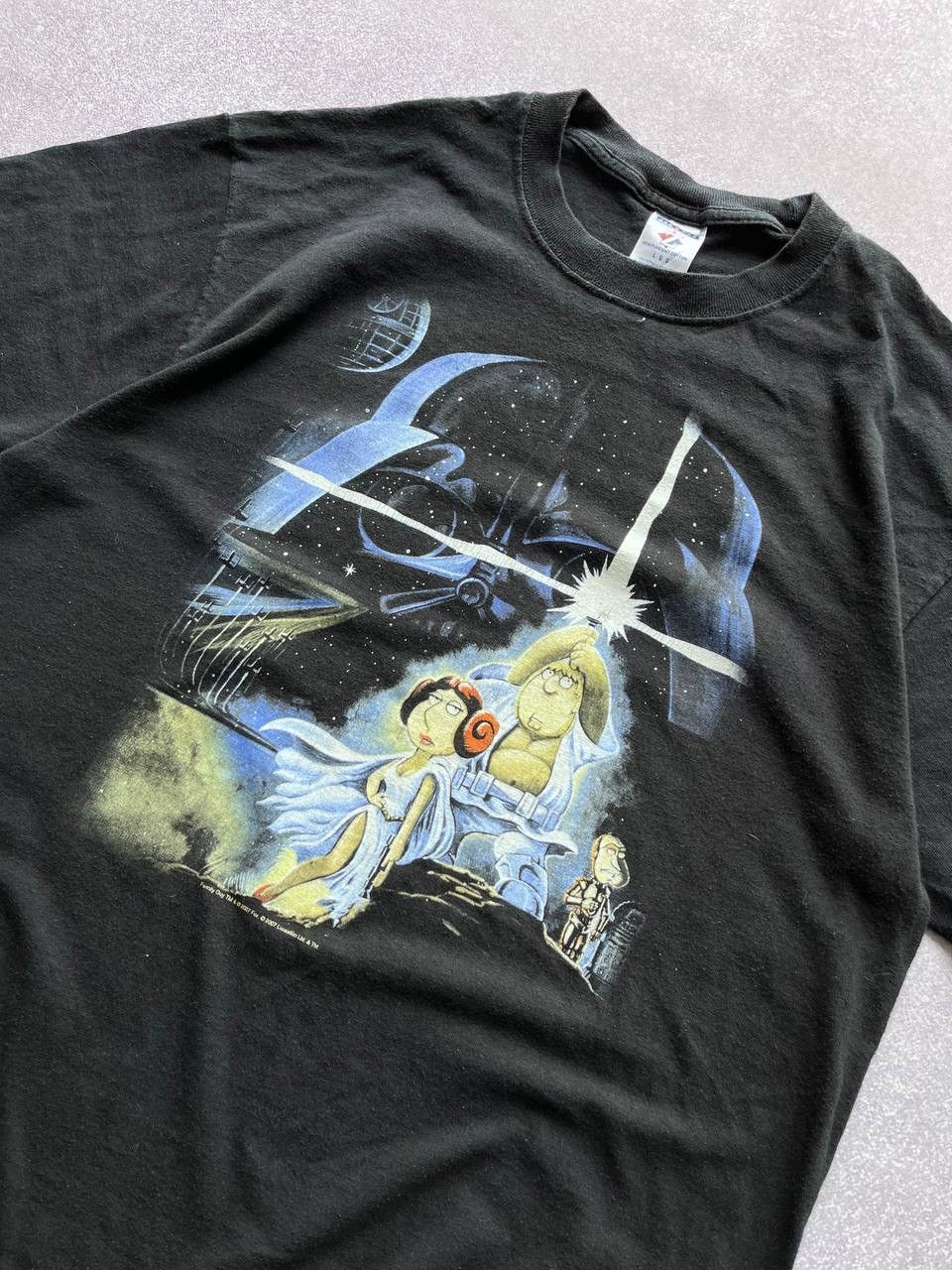 Vintage Vintage Family Guy Star Wars Promo Boxy T-shirt Y2K L Size US L / EU 52-54 / 3 - 3 Thumbnail