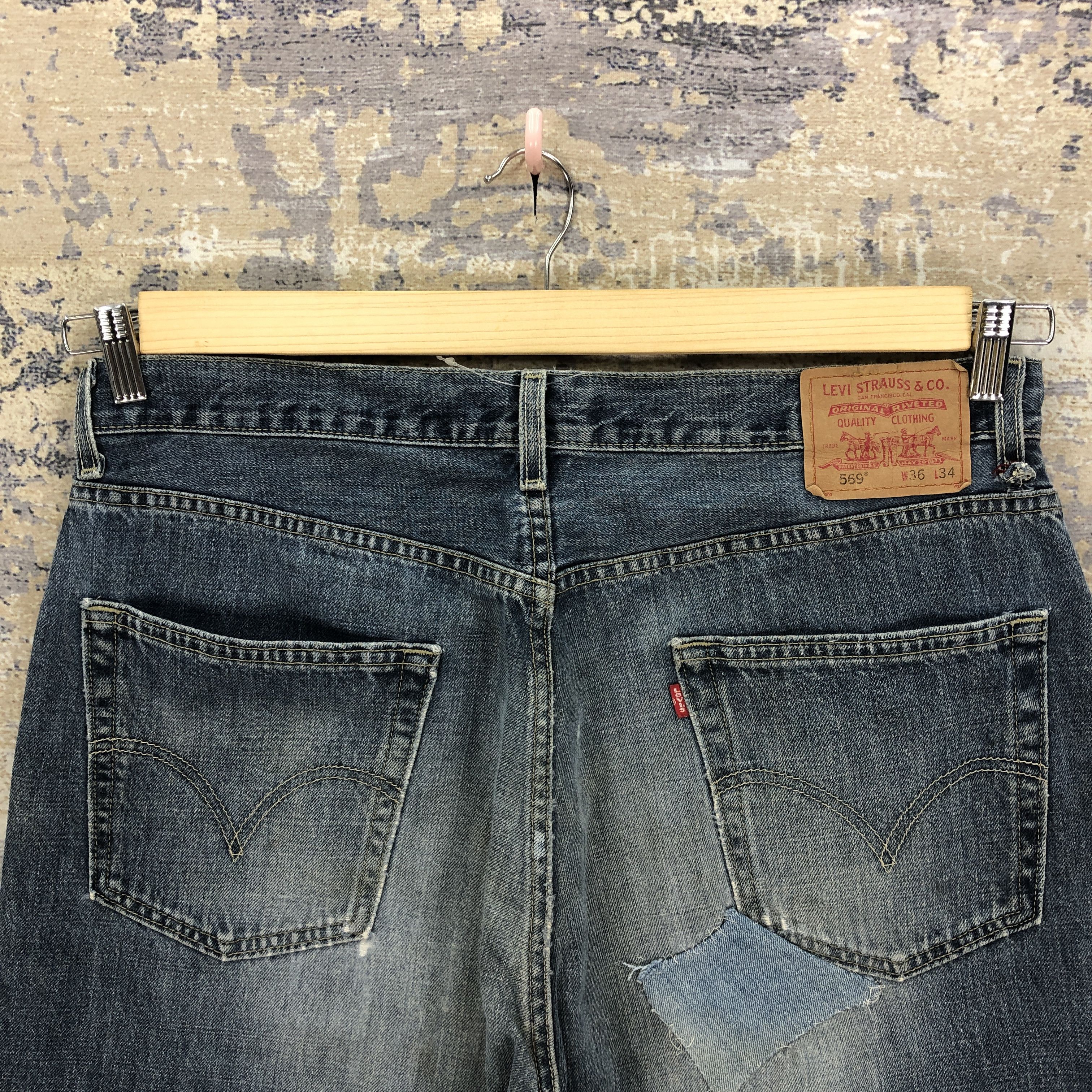 Levi's × Vintage Vintage Y2K Levis 569 Baggy Loose Jeans Levi's Faded Denim Size US 36 / EU 52 - 6 Thumbnail
