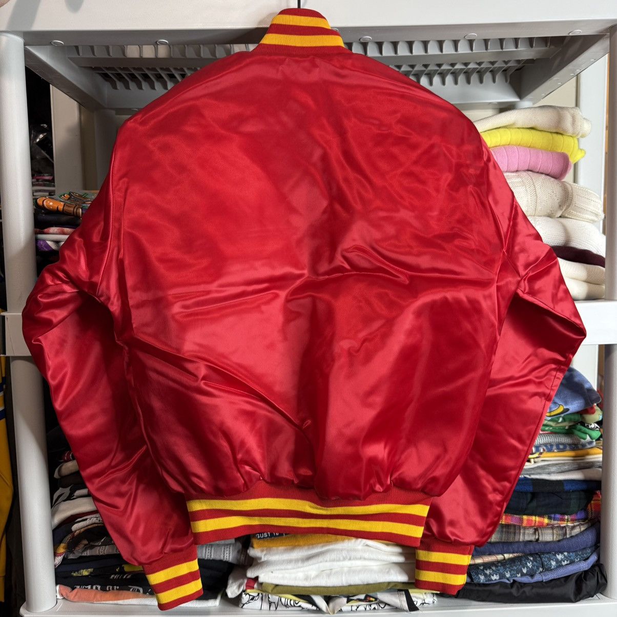 Vintage Vintage US Marines Bomber Jacket Small S Red Yellow Military Size US S / EU 44-46 / 1 - 2 Thumbnail