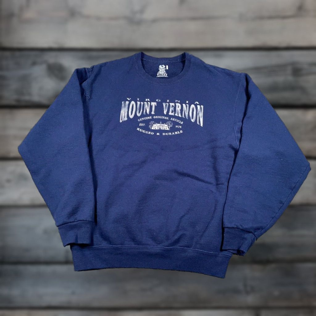 Fruit Of The Loom Fruit of the Loom Sweatshirt Adult Large Dark Blue Crewneck Midweight City Retro Size US L / EU 52-54 / 3 - 1 Thumbnail