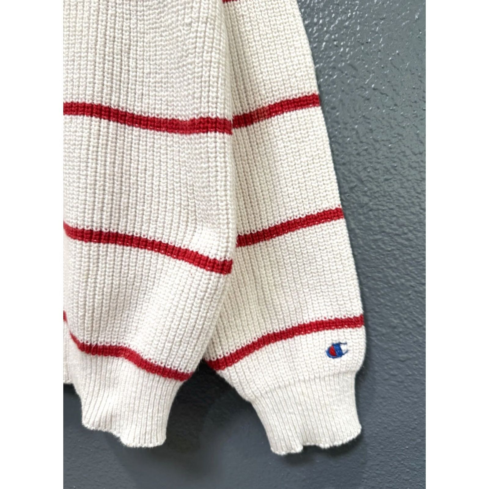 Champion VINTAGE Champion Shirt Sweater Men XL White 80s Pullover Knit Ladies? Size US XL / EU 56 / 4 - 4 Thumbnail