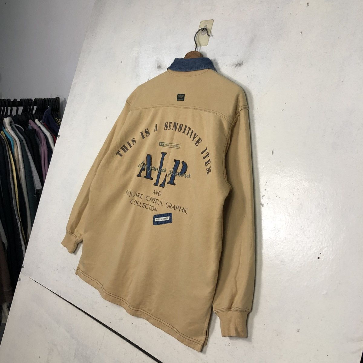 Japanese Brand 📌Vintage Button Chore Jacket Alapapa Issey Miyake Big Logo Size US M / EU 48-50 / 2 - 12 Thumbnail