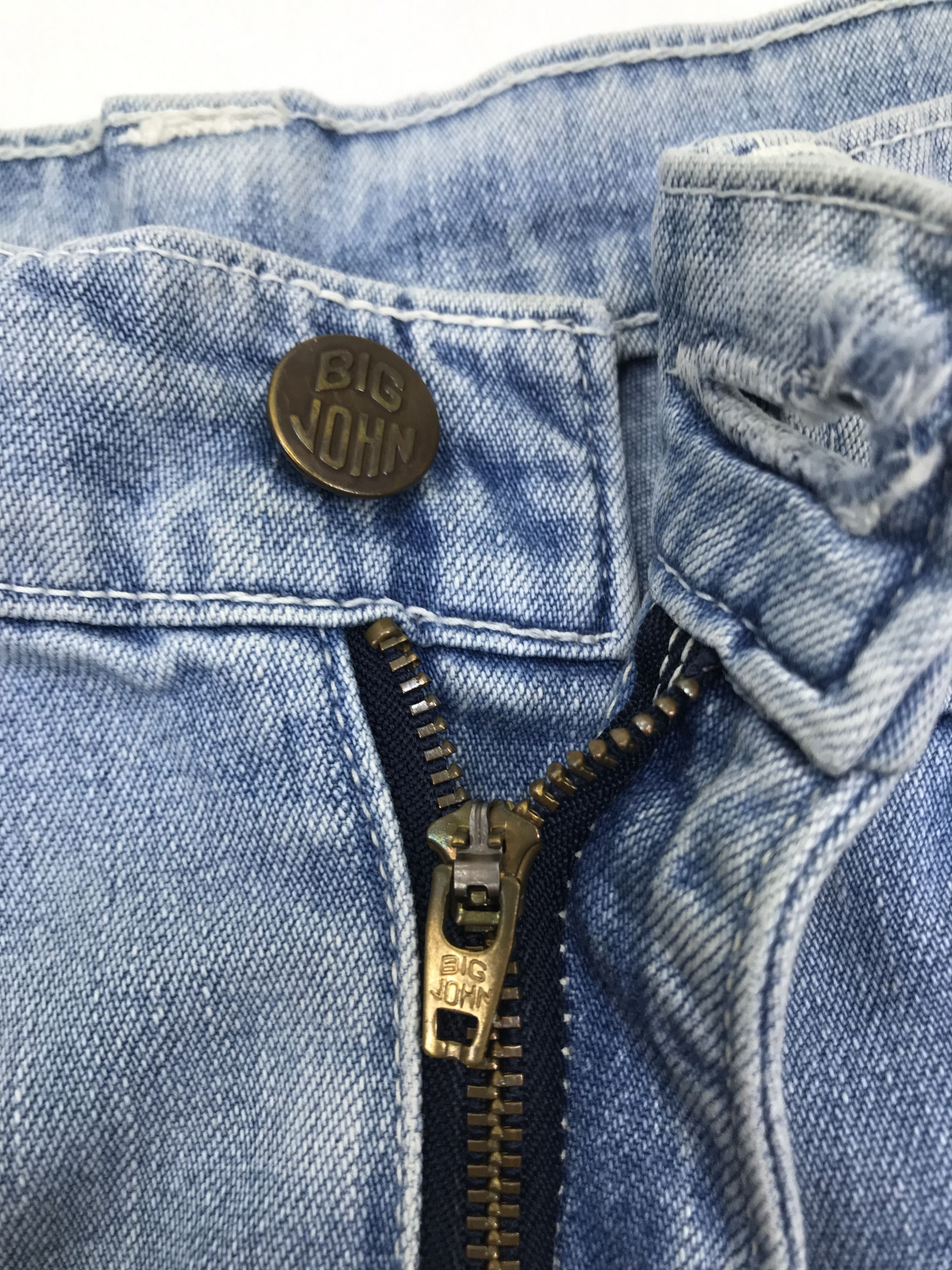 Big John Vintage Big John Light Wash Carpenter Jeans Size US 29 - 12 Thumbnail