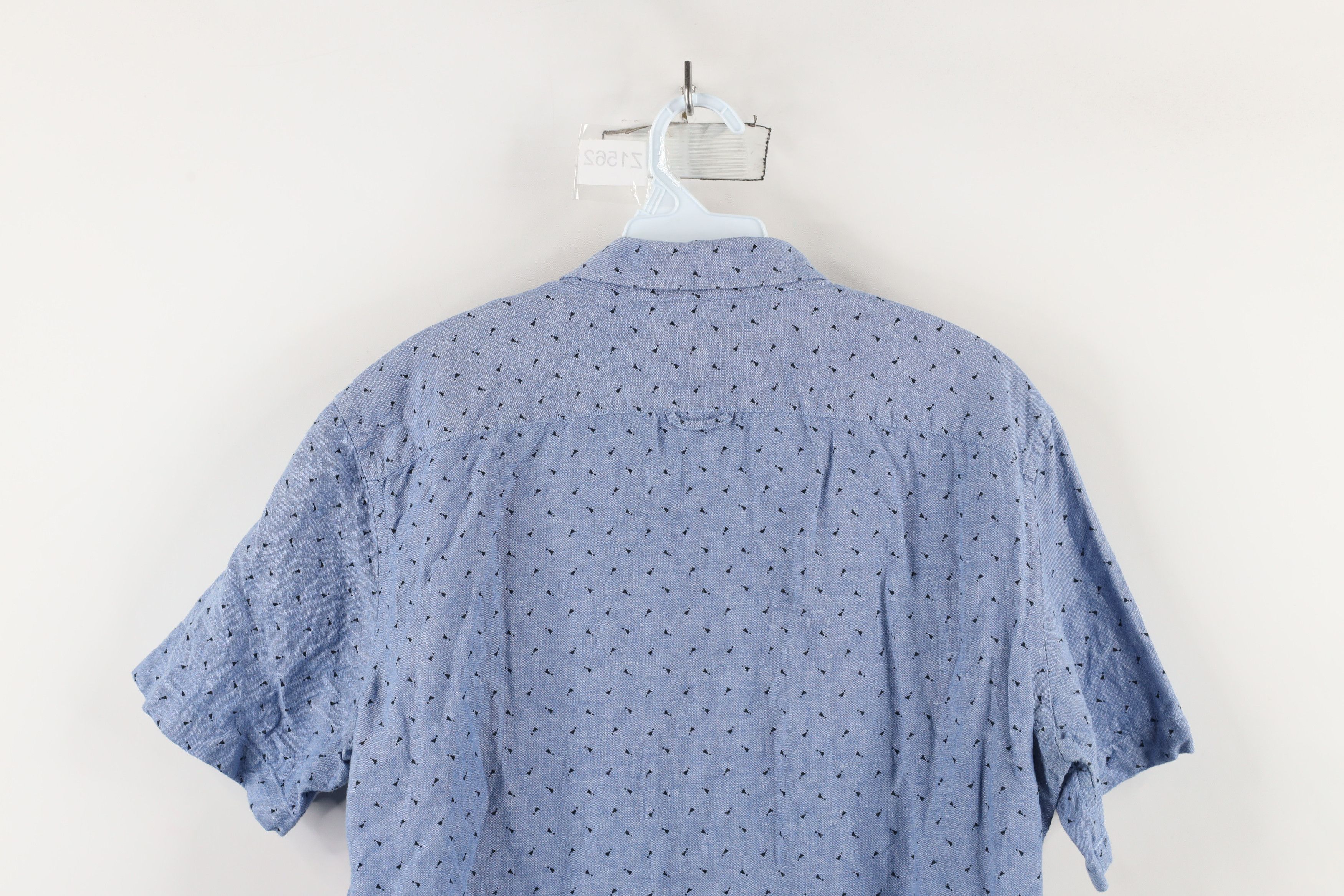 Banana Republic × Vintage Banana Republic Geometric Linen Short Sleeve Button Shirt Size US M / EU 48-50 / 2 - 13 Thumbnail