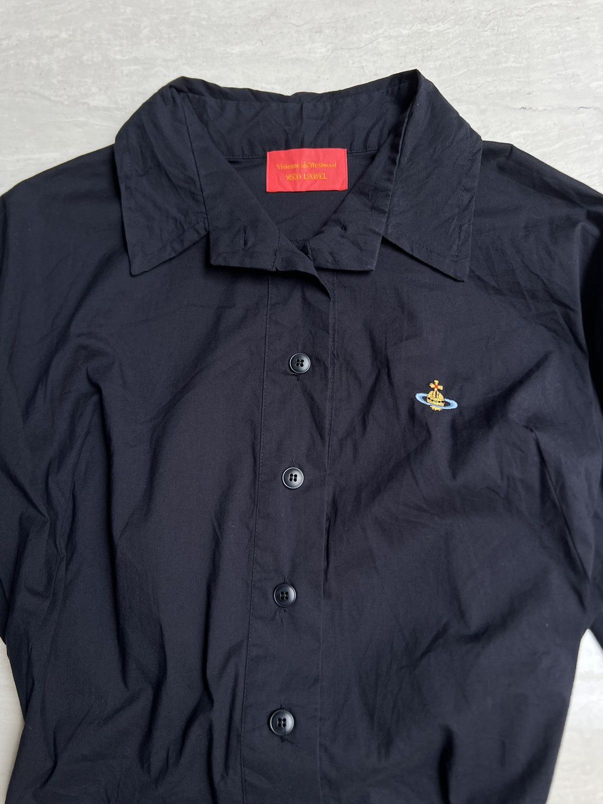 Vivienne Westwood VIVIENNE WESTWOOD Asymetrical Navy Shirt Size S / US 4 / IT 40 - 8 Thumbnail