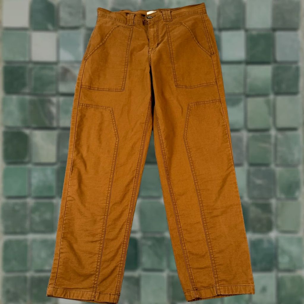 Vintage Kensie Jeans Brown Pants Boho Chic Cropped High Rise Tomboy Straight Leg 6/28 Size 28" / US 6 / IT 42 - 1 Thumbnail