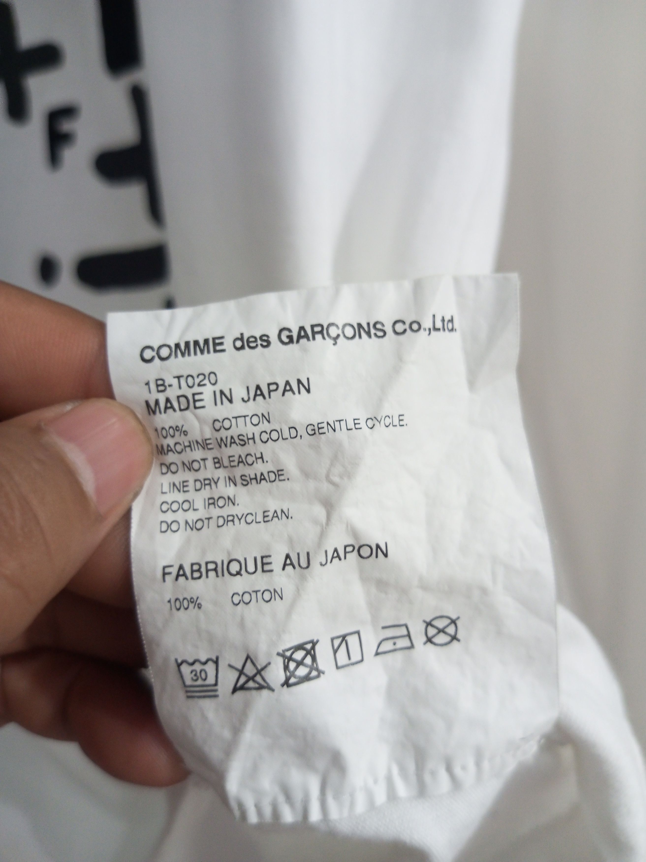 Comme des Garcons Homme Comme des garcons patch black velevet long sleeve t shirt Size US L / EU 52-54 / 3 - 10 Thumbnail