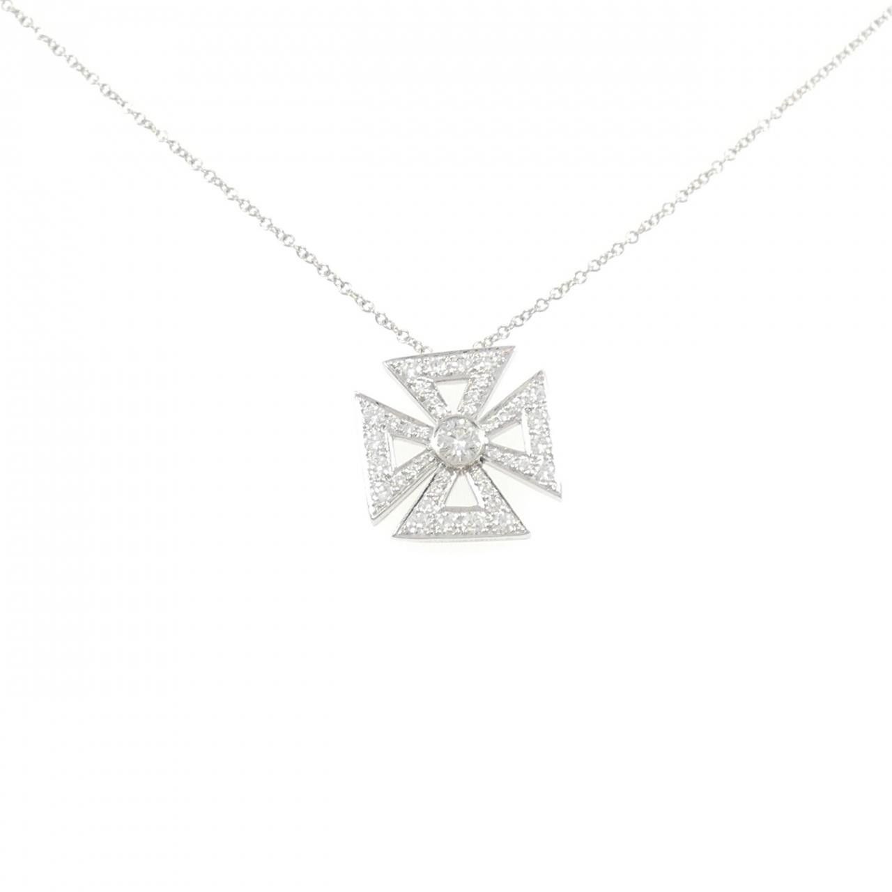 Tiffany & Co. Tiffany & Co. Tiffany Maltese Cross Platinum Necklace Metal Necklace DUTY FREE for USA Size ONE SIZE - 1 Thumbnail