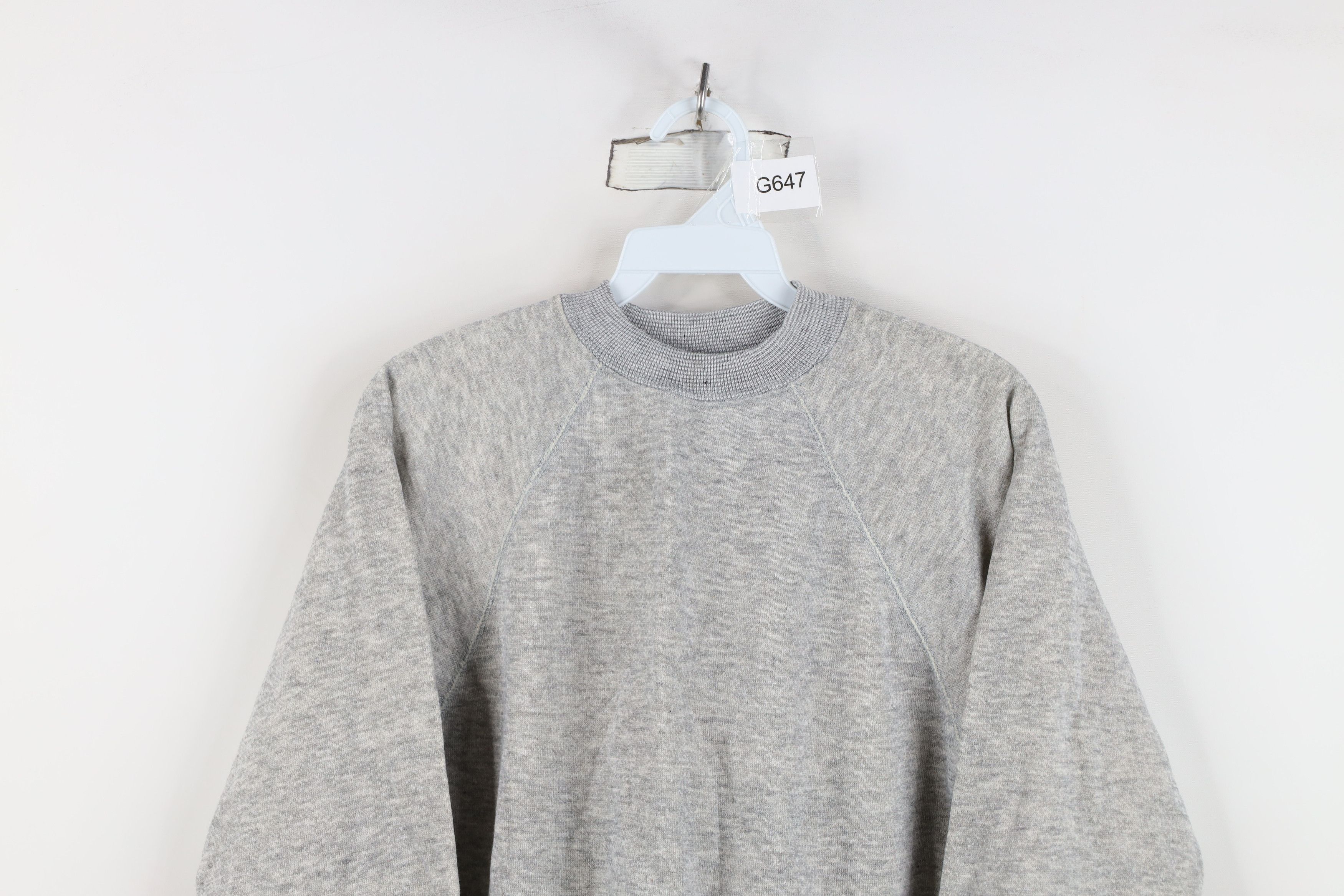 Vintage Deadstock Vintage 60s 70s Streetwear Sweatshirt Gray USA Size US M / EU 48-50 / 2 - 2 Thumbnail