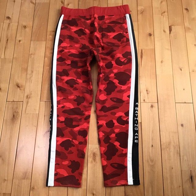 Bape BAPE Red camo sweat pants a bathing ape ★size L Size US 34 / EU 50 - 4 Thumbnail