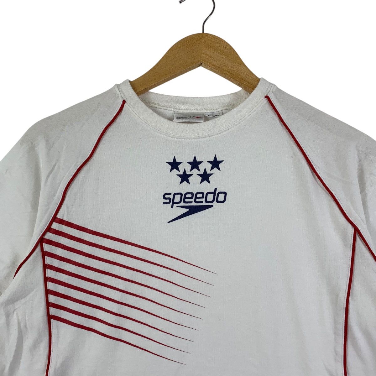 Speedo Vintage SPEEDO x JASPO JAPAN All Star Sportswear Tee Shirt Size L / US 10 / IT 46 - 4 Thumbnail