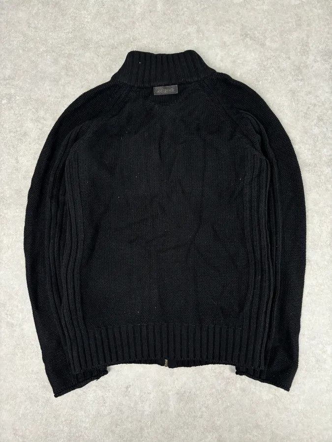 Just Cavalli 2010s Cavalli Black Wool Multi-Pocket Cargo Zip-up Sweater Size US L / EU 52-54 / 3 - 5 Thumbnail