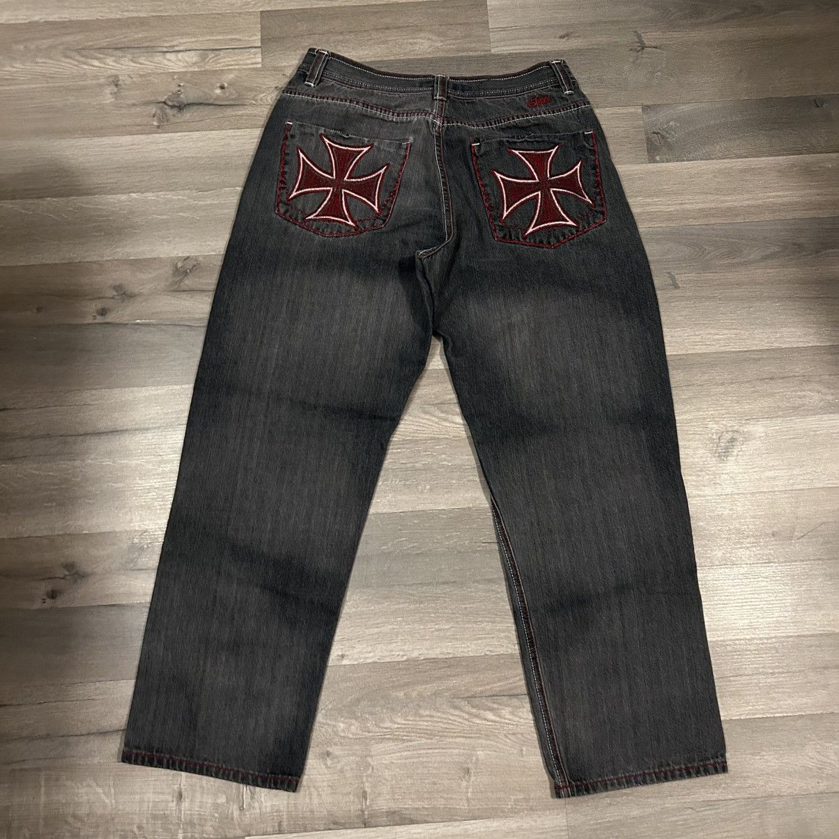Japanese Brand × Vintage Vintage embroidered jeans from Japan Size US 36 / EU 52 - 1 Thumbnail