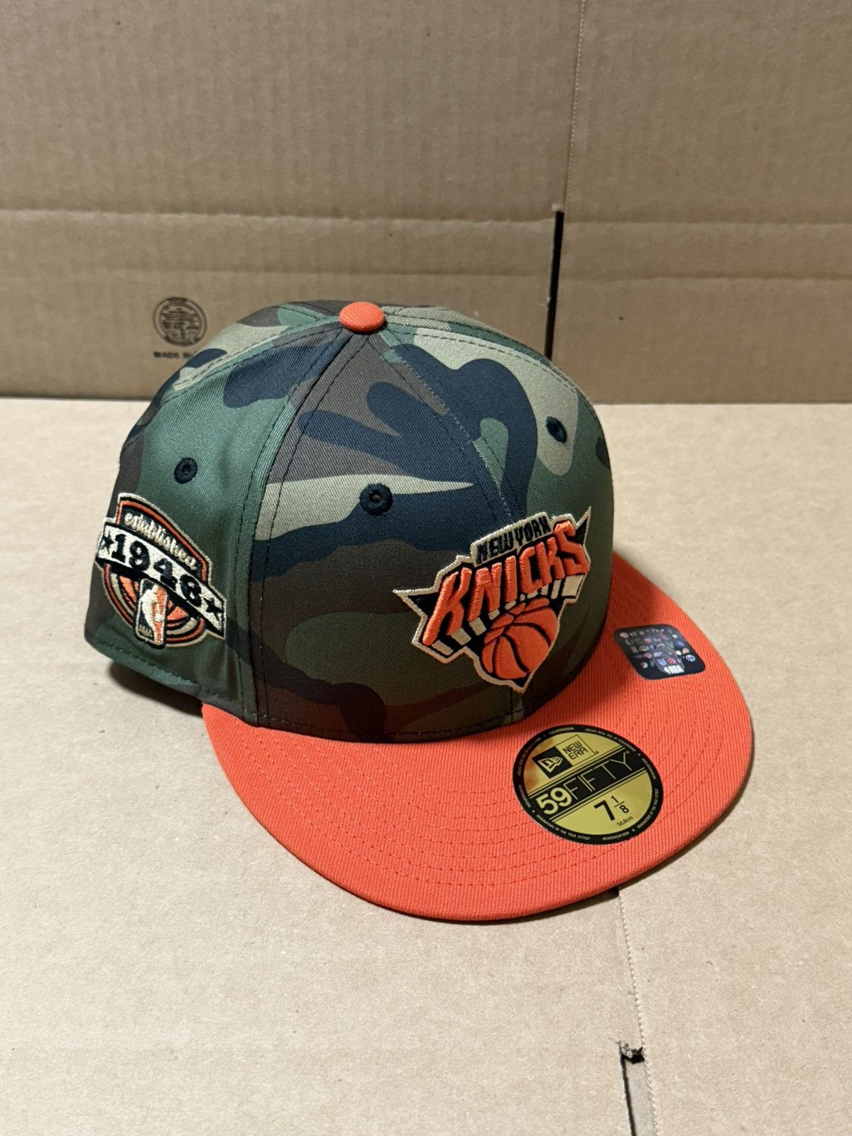 NBA × New Era × Rhude NEW YORK KNICKS FITTED 7 1/8 HAT CLUB EXCLUSIVE 59FIFTY Size ONE SIZE - 1 Thumbnail
