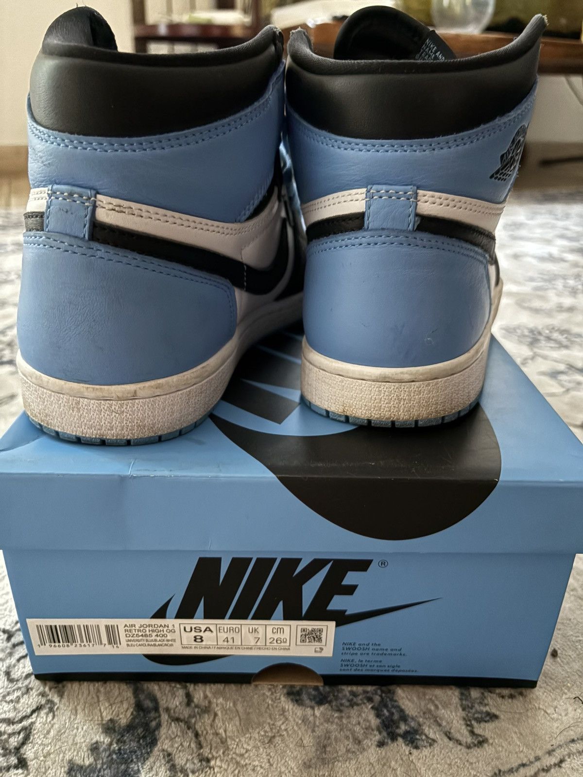 Jordan Brand Jordan 1 high unc toe Size US 8 / EU 41 - 6 Thumbnail