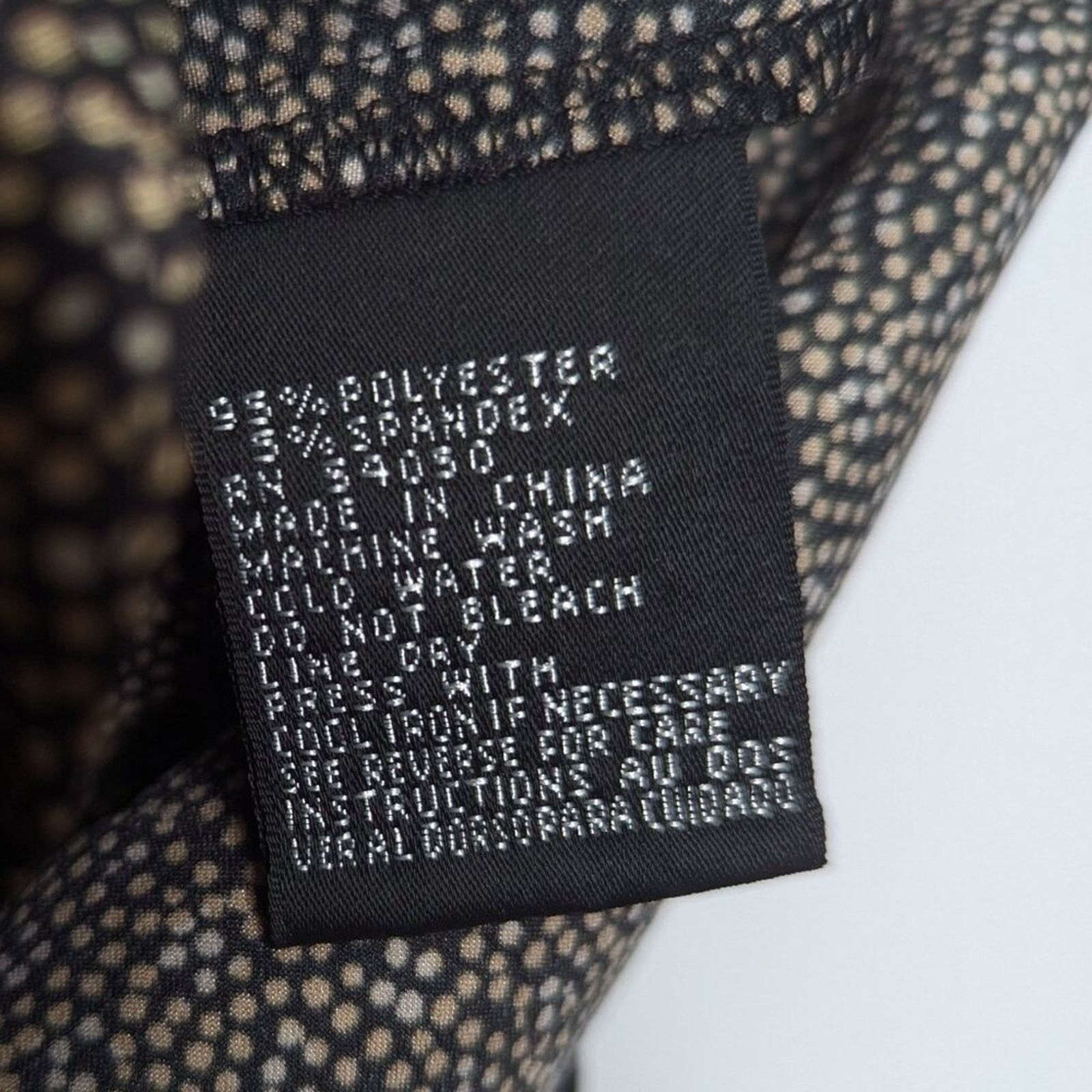 Vintage Vintage Black Tiny Polka Dot Pattern Satin Shirt Metallic 12 Size XL / US 12-14 / IT 48-50 - 6 Thumbnail