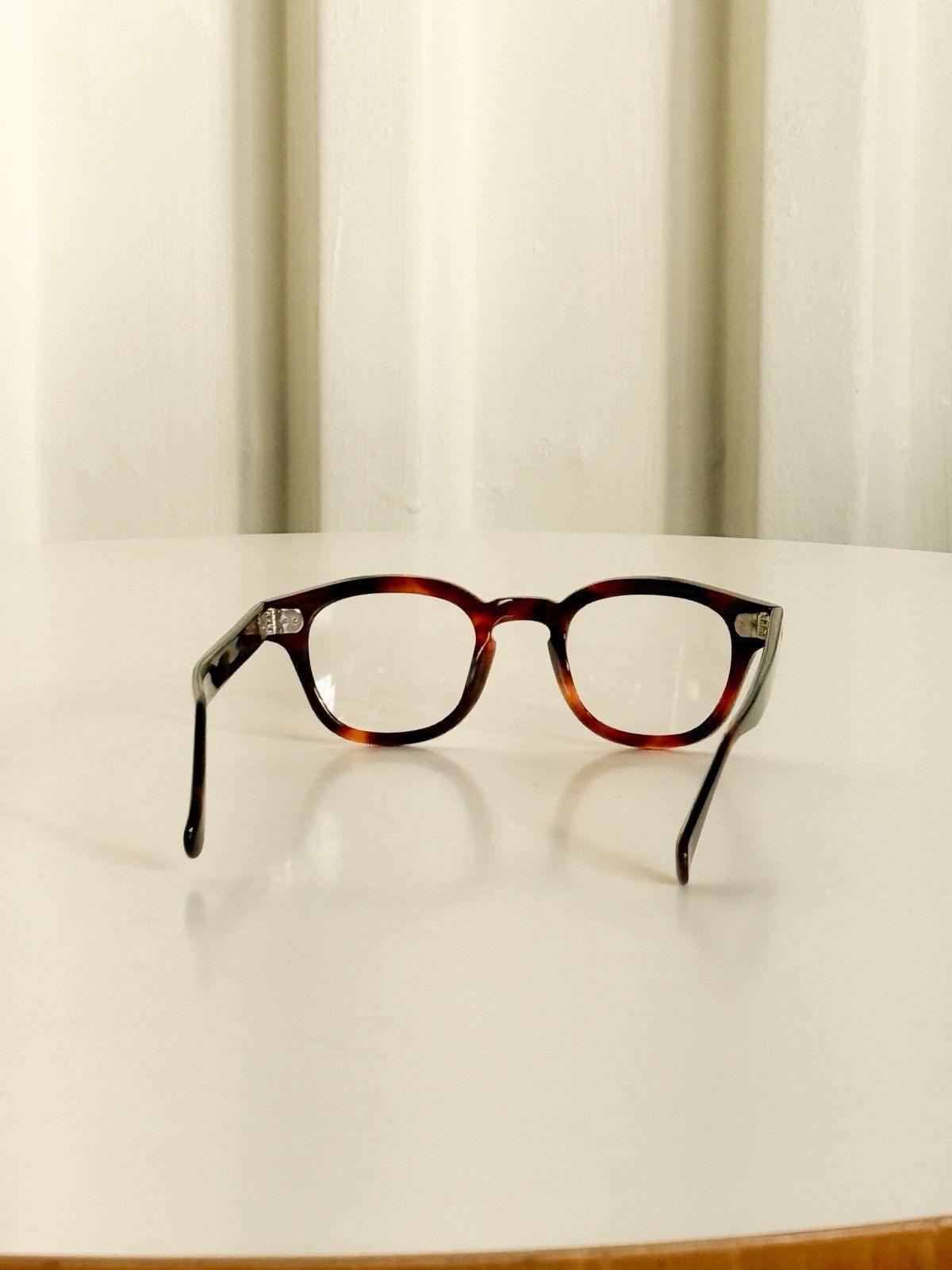 Vintage Vintage Amber Tortoise Eyeglasses Tart Arnel Style 44-22 5¾ Size 44 - 14 Thumbnail