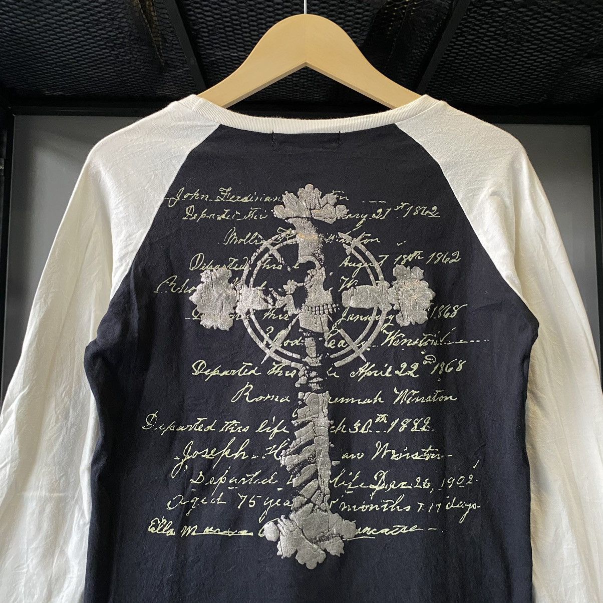 Hysteric Glamour × Japanese Brand × Le Grande Bleu (L.G.B.) Designer Armee Francaise Cross Poem Long Sleeve Tees Size US M / EU 48-50 / 2 - 10 Thumbnail