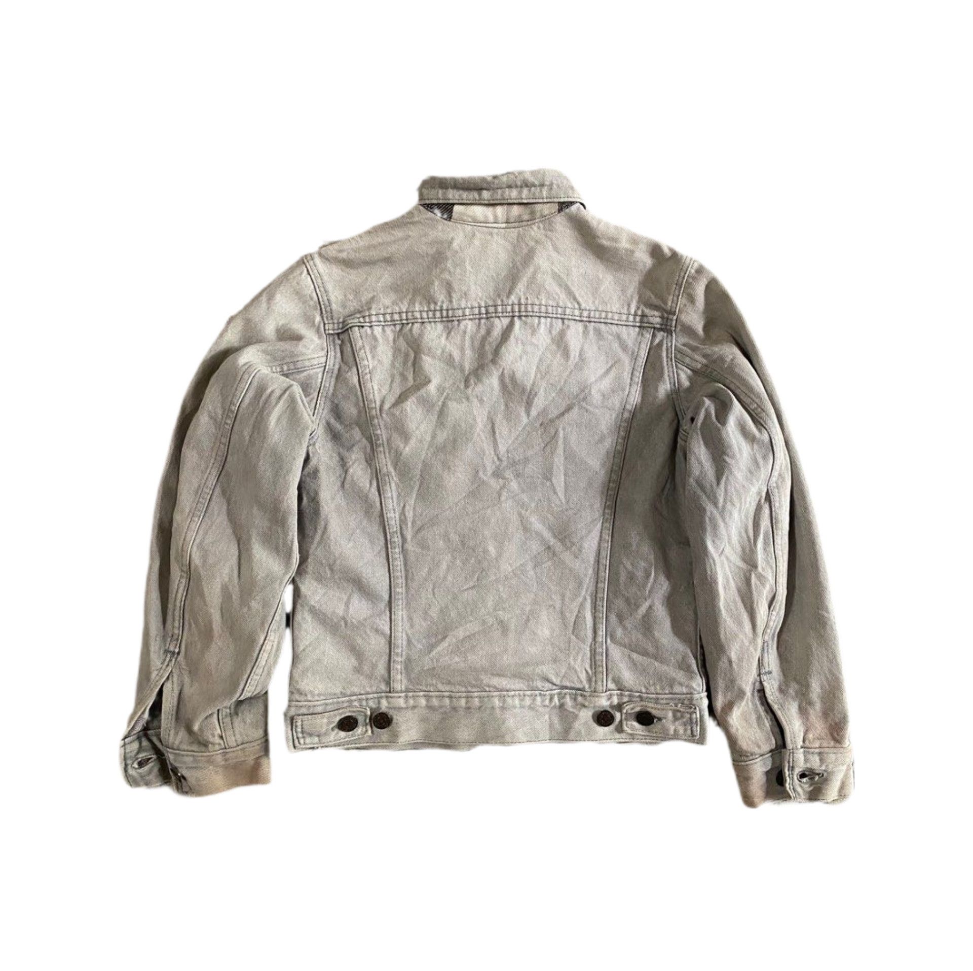 Levi's Vintage 80's Levi's 70707 Baggy Denim Jacket Plaid Lining Size US M / EU 48-50 / 2 - 3 Thumbnail