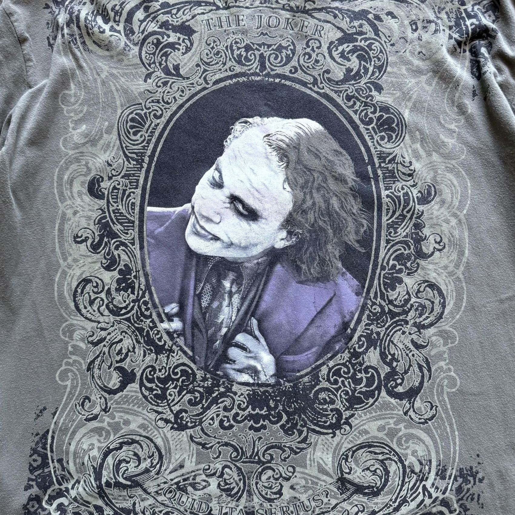 Vintage Y2K Joker Long Sleeve Shirt Mens Large Green Batman Why So Serious Tee Graphic Size US L / EU 52-54 / 3 - 4 Thumbnail