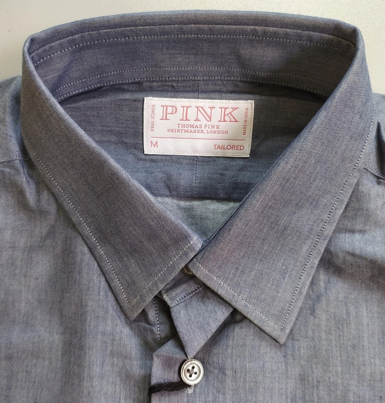 Thomas Pink Thomas Pink Tailored Fit Formal Cotton Shirt T 0036 Size US M / EU 48-50 / 2 - 3 Thumbnail