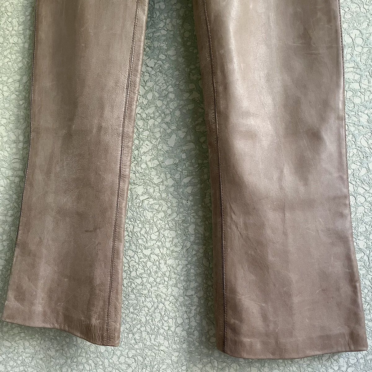Burberry × Burberry Prorsum Roberto Menichetti AW00 Leather Trousers Size 27" / US 4 / IT 40 - 6 Thumbnail