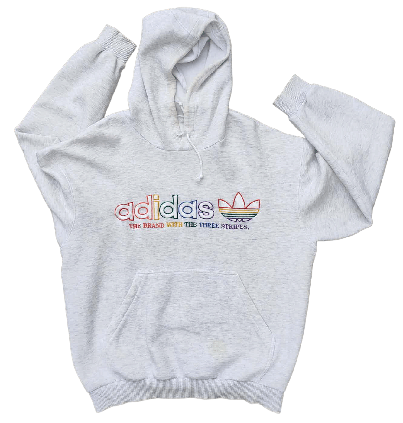 ❎ Vintage Adidas Embroidered Multicolor Hoodie - Main Image