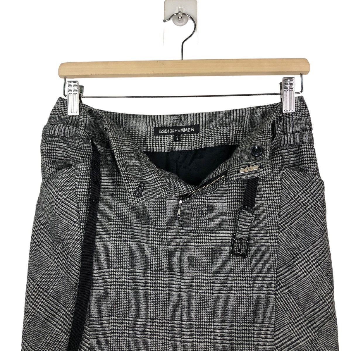 Japanese Brand 🔥Punk Design Skirt 5351 Pour Less Femmes Issey Miyake Japan Size 28" / US 6 / IT 42 - 11 Thumbnail