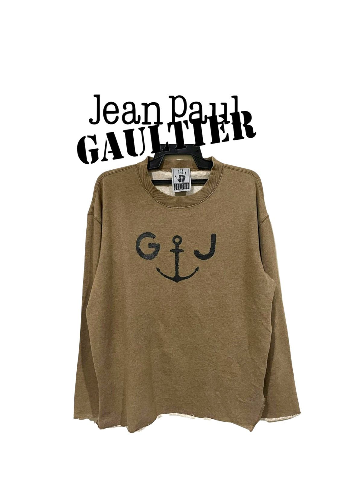 Designer Vintage 90s Gaultier Jeans GJ Marine Anchor Sweatshirt Size US M / EU 48-50 / 2 - 1 Thumbnail