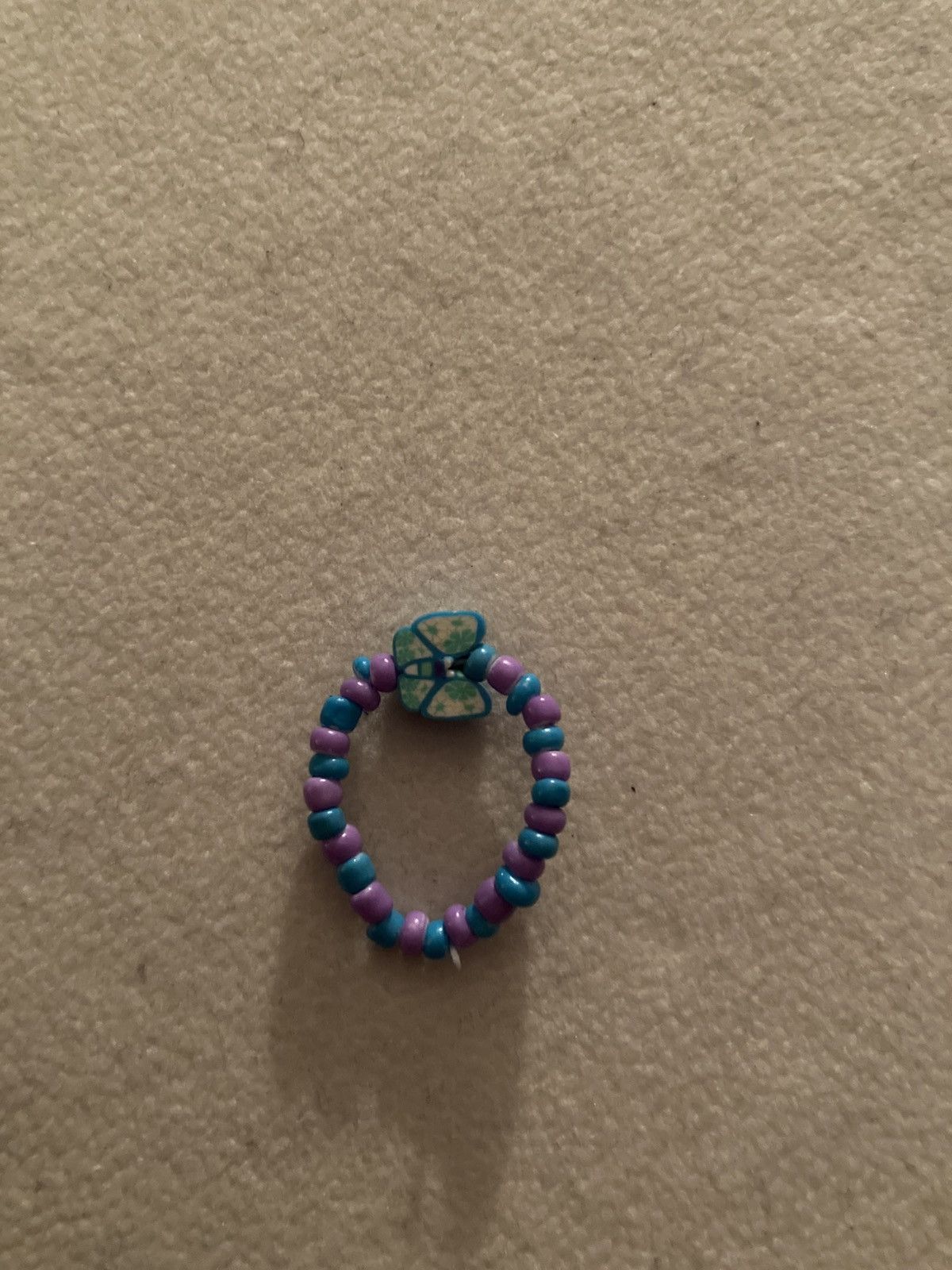 Other Blue butterfly beaded ring Size ONE SIZE - 1 Preview