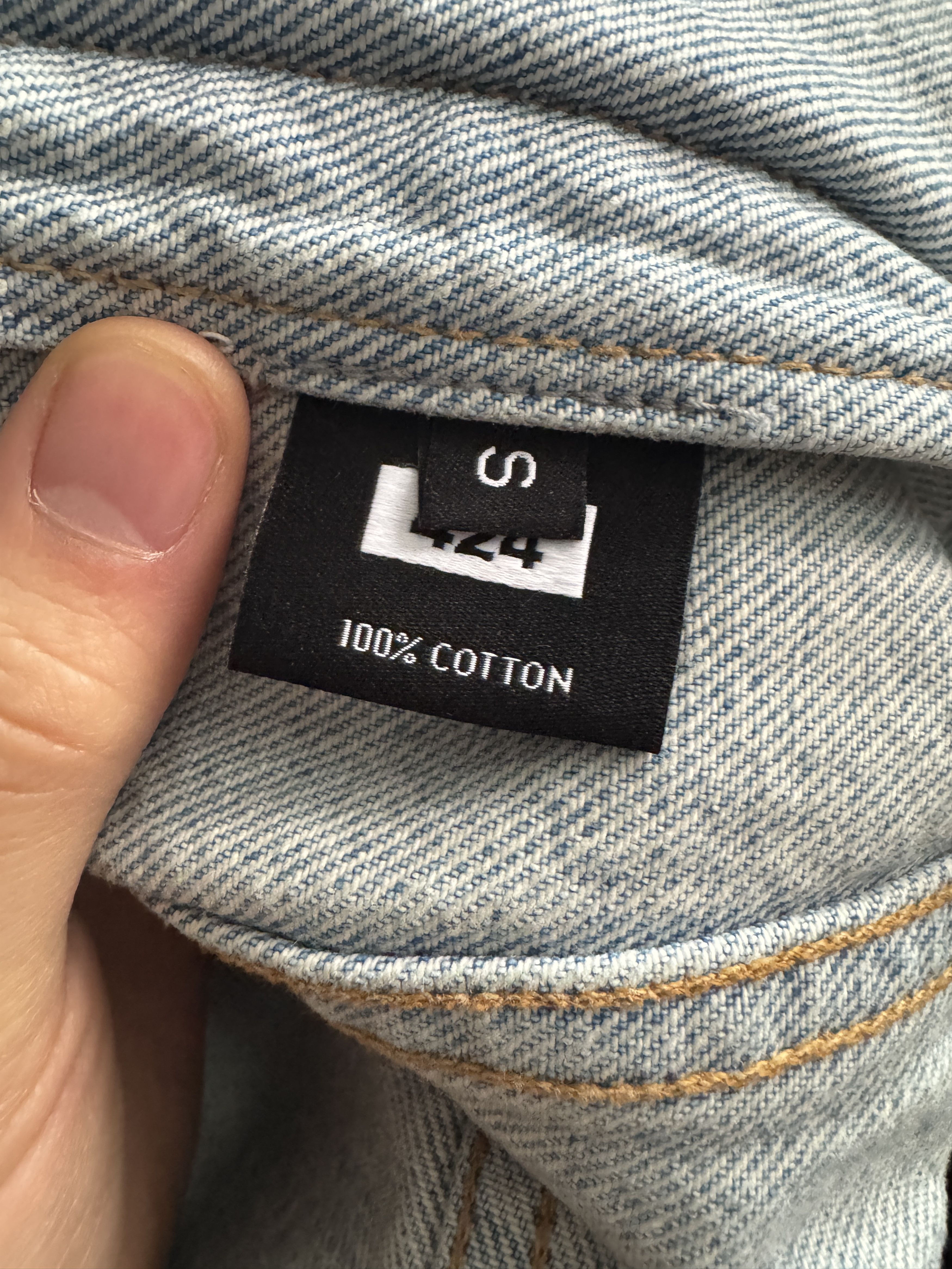 424 424 Denim Jacket Zipper Sleeve Size US S / EU 44-46 / 1 - 5 Thumbnail