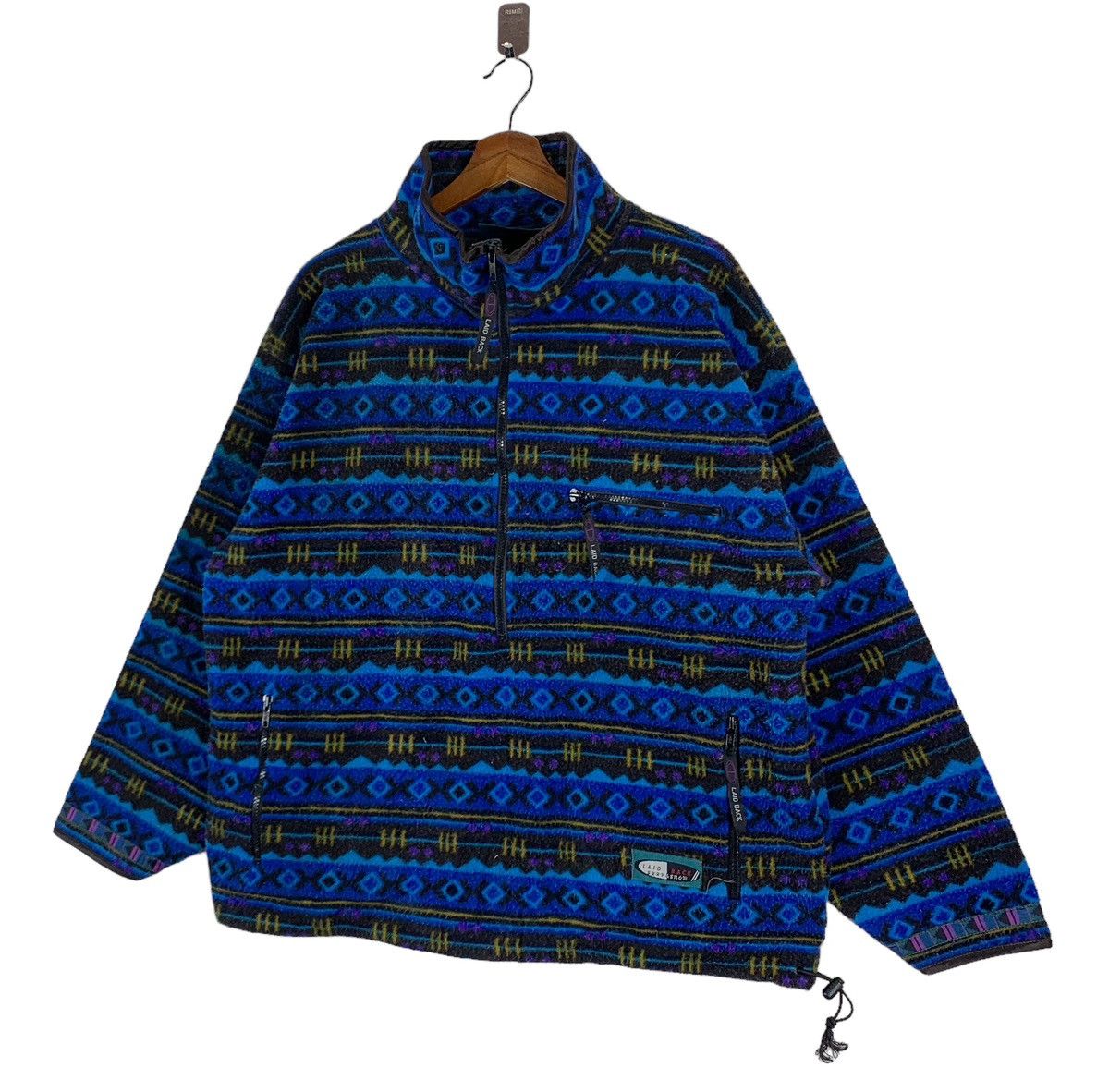 Native × Vintage Vintage Laid Black SurfWear Brand Native Fleece Sweater Size US L / EU 52-54 / 3 - 2 Thumbnail