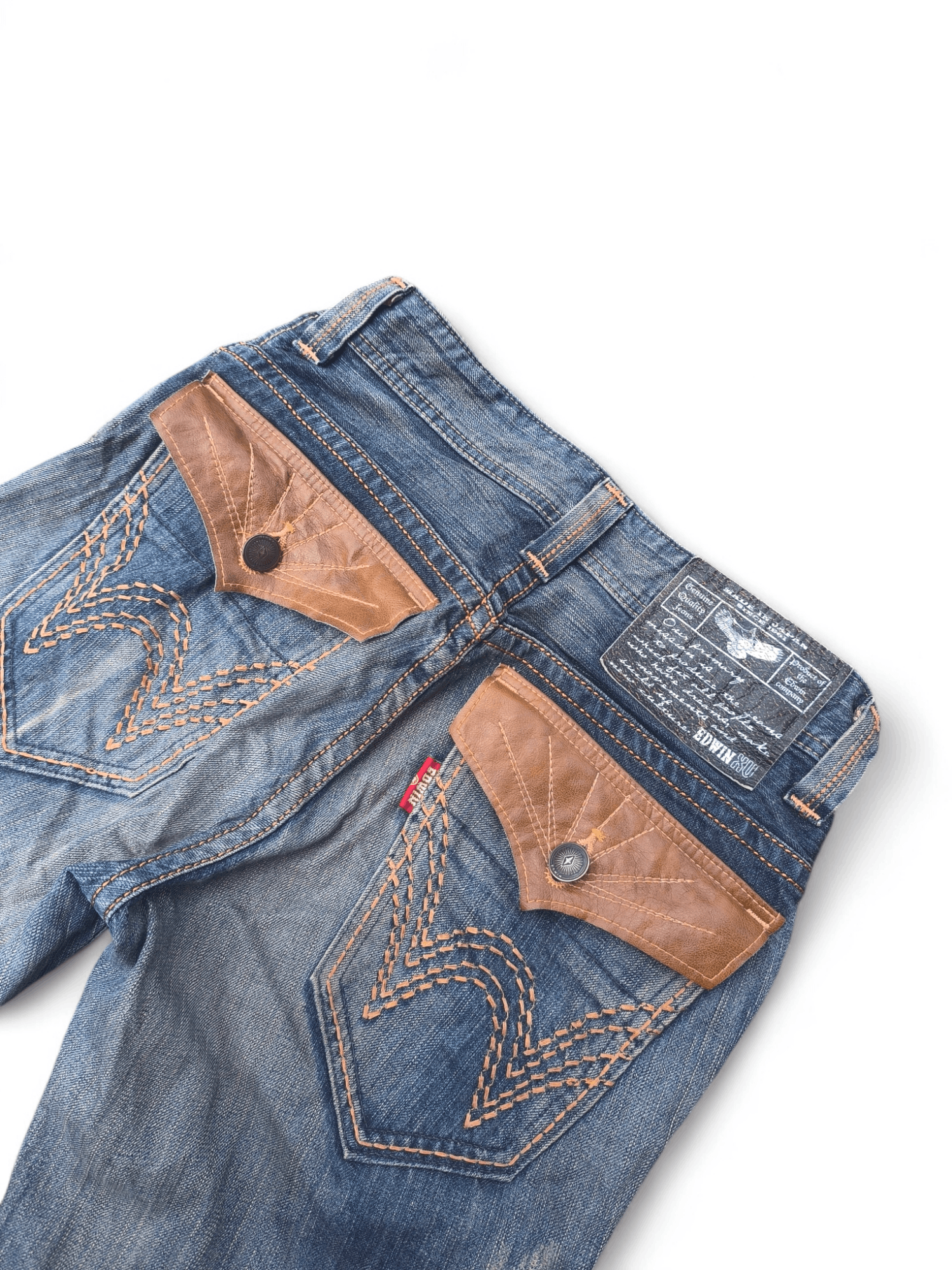 Edwin × Japanese Brand × Le Grande Bleu (L.G.B.) EDWIN ROCKERS BOOTCUT FLARE JEANS NAVAJO Size US 31 - 3 Thumbnail