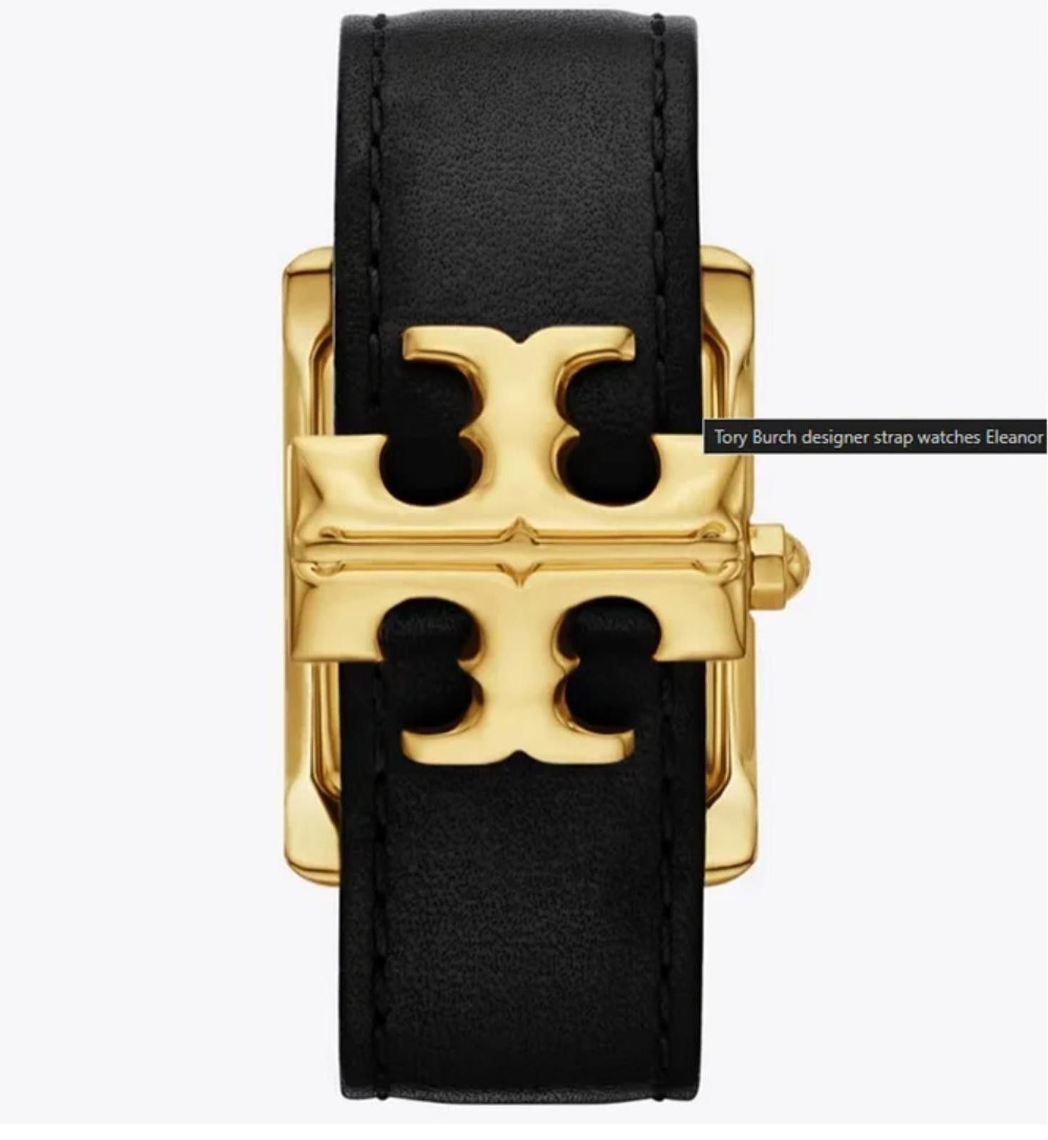 Other Tory Burch Eleanor Womens Gold Watch, White DialDoubleTClasp Size ONE SIZE - 3 Thumbnail