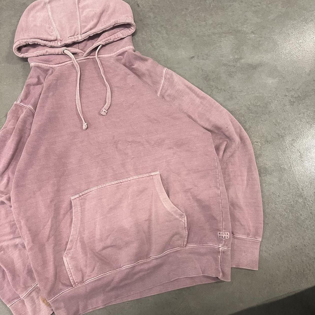 Vintage Crazy Vintage Y2K/2000s BillaBong Wave Washed Blank Rosey Hoodie! Size US M / EU 48-50 / 2 - 3 Thumbnail