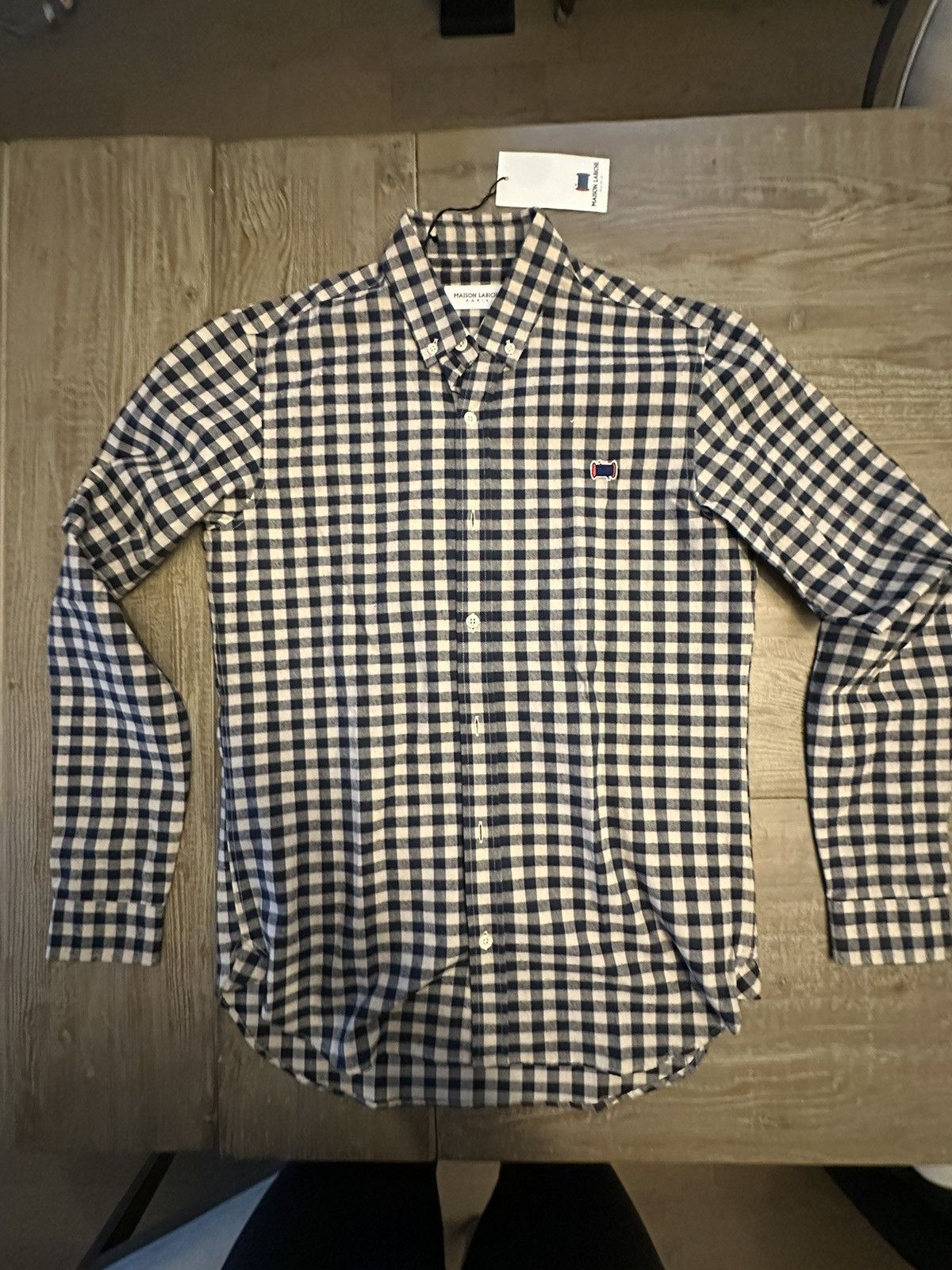Maison Labiche Maison Labiche Fancy Plaid Button Shirt w Thread Spool NWT Size US S / EU 44-46 / 1 - 1 Thumbnail