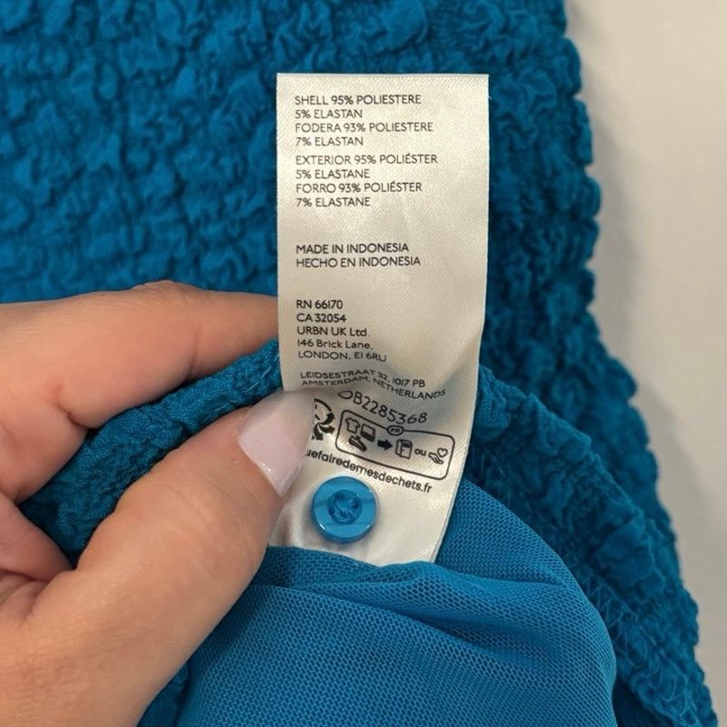 Anthropologie NWT Anthropologie Textured Mini Shift Dress Blue Size Small Size S / US 4 / IT 40 - 6 Thumbnail