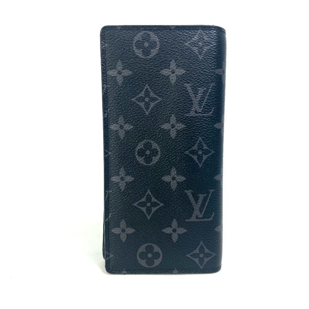 Louis Vuitton Louis Vuitton M61697 Monogram Eclipse Small Leather Belt Worn By Commoners In Ancient Japan Braza Bi-Fold Wallet Long Canvas Men Black Size ONE SIZE - 1 Thumbnail
