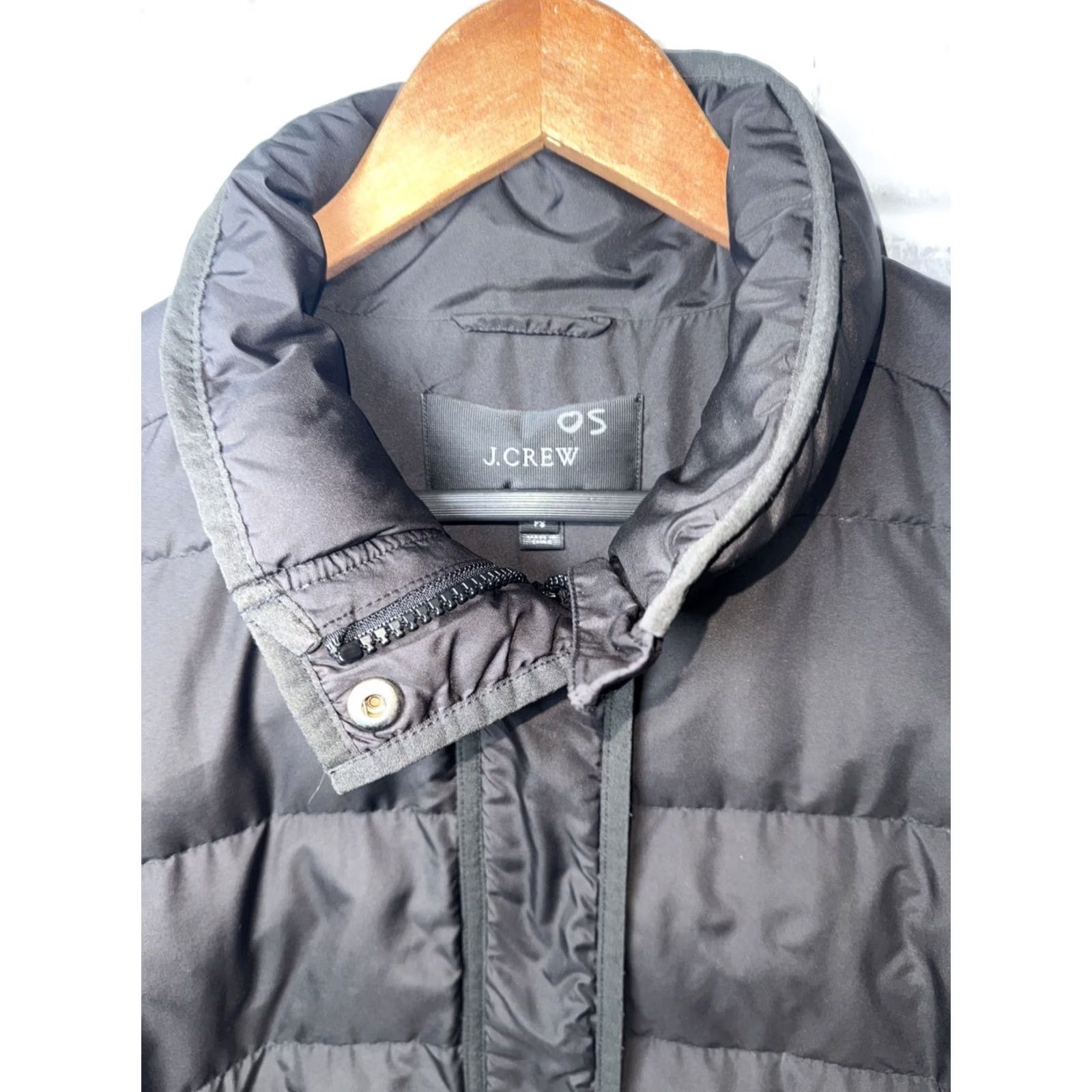 J.Crew J. Crew Black Down Puffer Parka Quilted Jacket Womens P Small Parka Quilted Down Puffer Jacket Women Size S Black immaterial Size S / US 4 / IT 40 - 2 Thumbnail