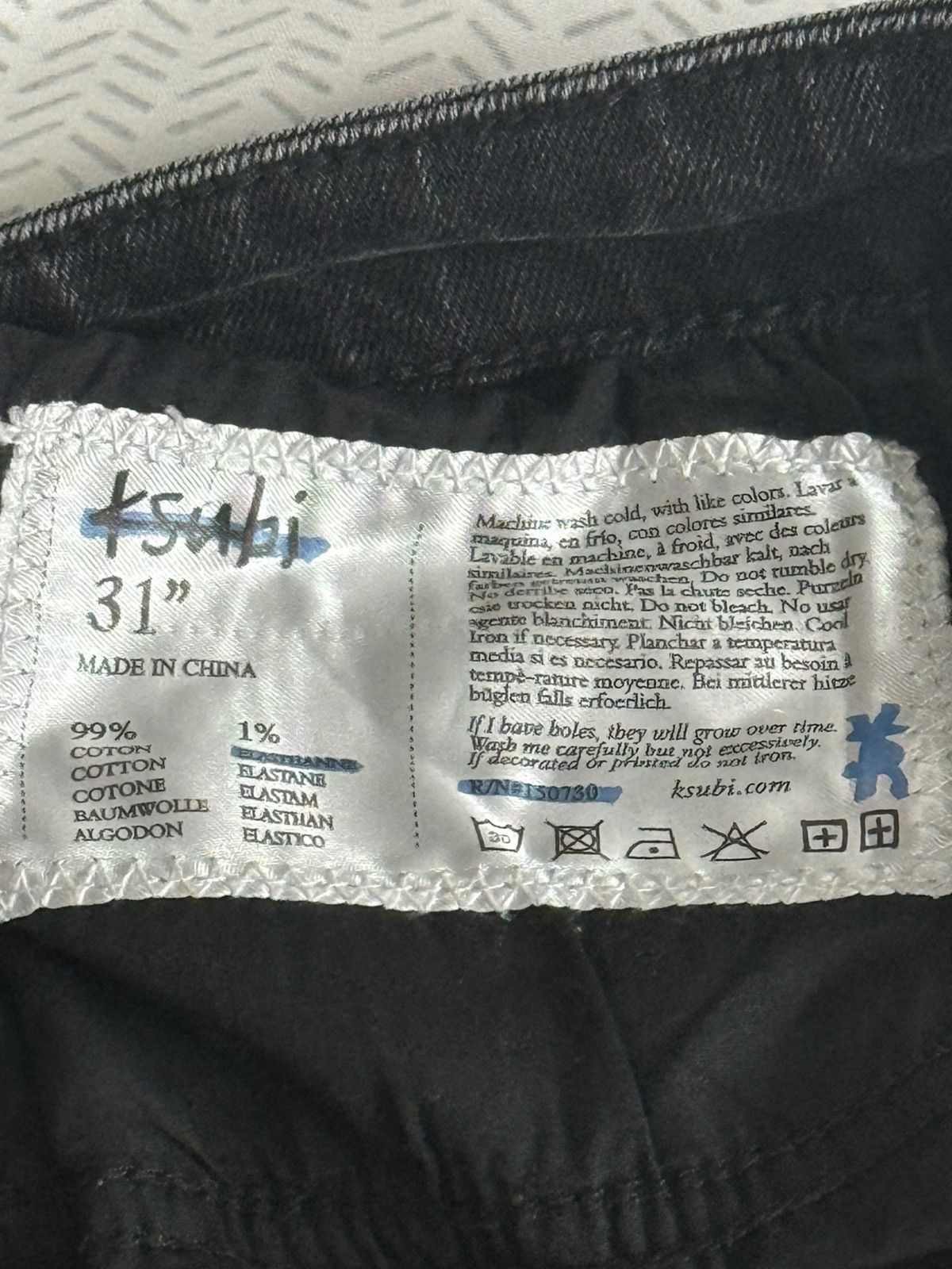 Ksubi Ksubi Denim Jeans Van Winkle Rage Black Size US 31 - 4 Thumbnail