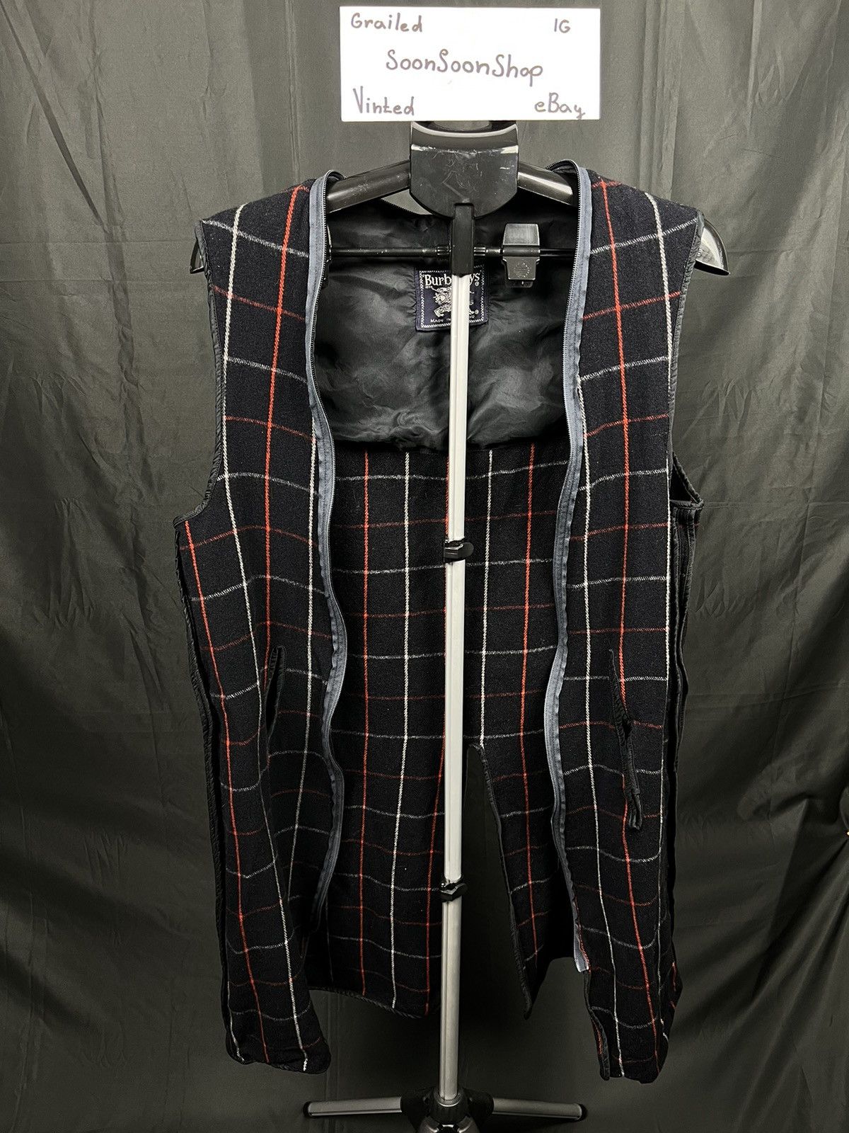 Burberry × Vintage Burberrys wool inner lining for trenchcoat Size US L / EU 52-54 / 3 - 1 Thumbnail