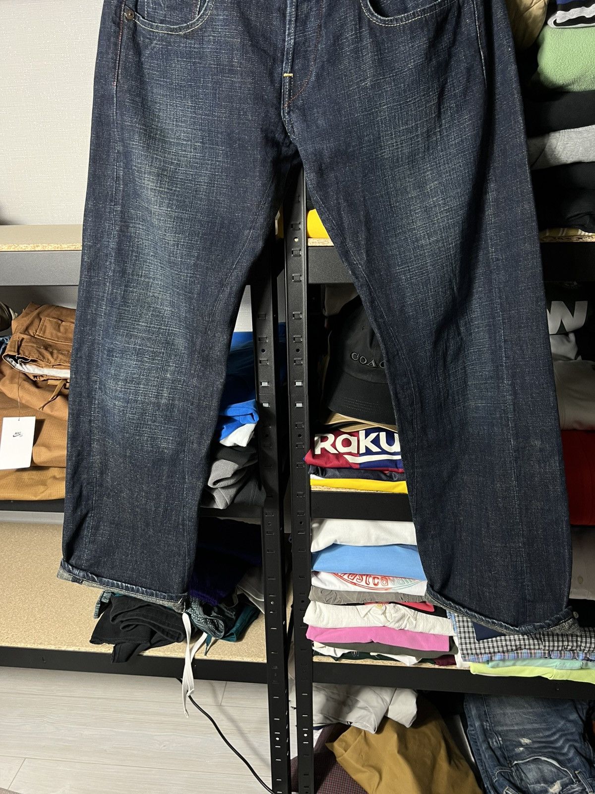 G-Star 👖 G-Star Raw 3301 Vintage Loose Fit Denim Jeans Dark Blue Size US 32 / EU 48 - 3 Thumbnail