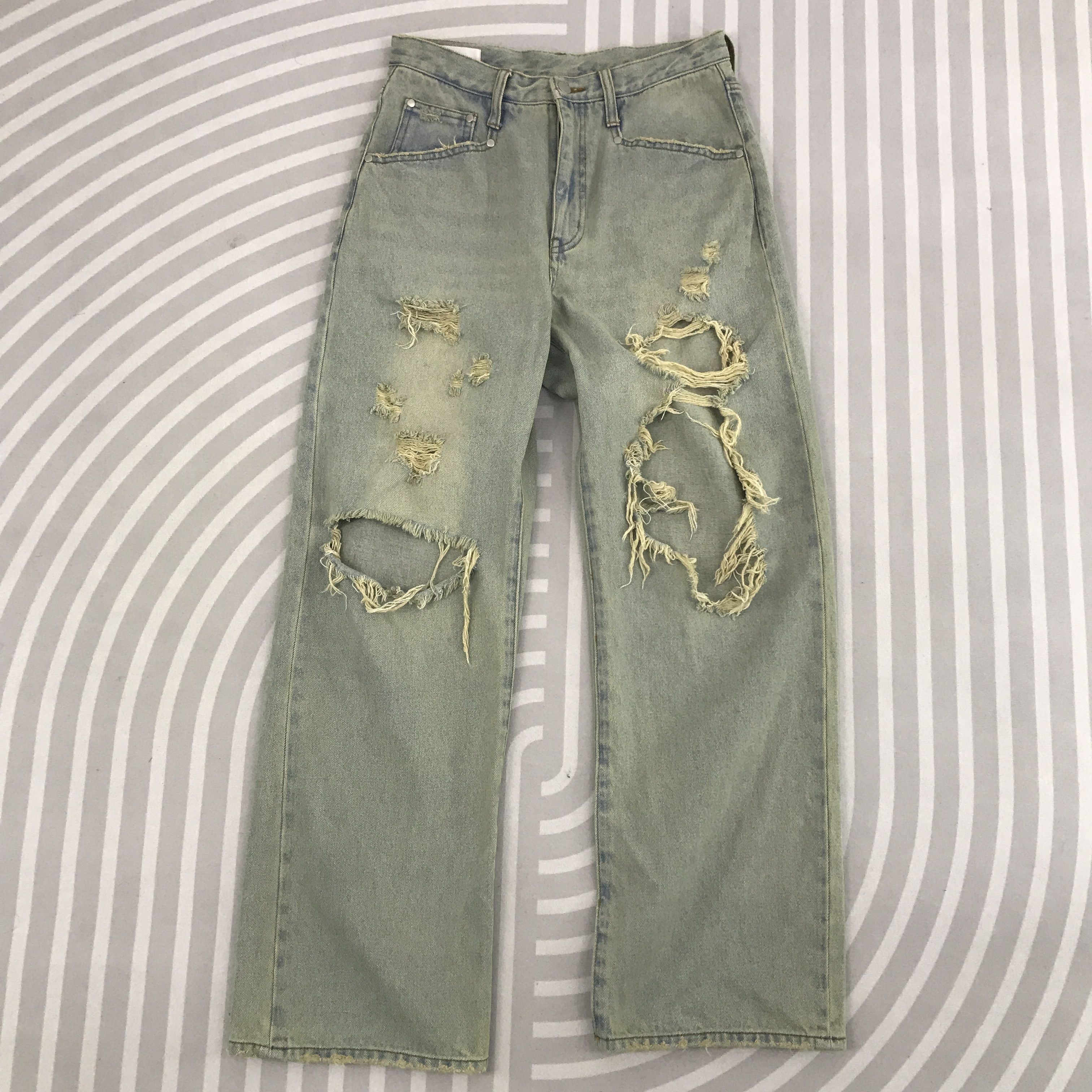 Japanese Brand × Vintage Vtg Rusty Denim Japanese brand Distressed Baggy jeans Size US 29 - 1 Thumbnail