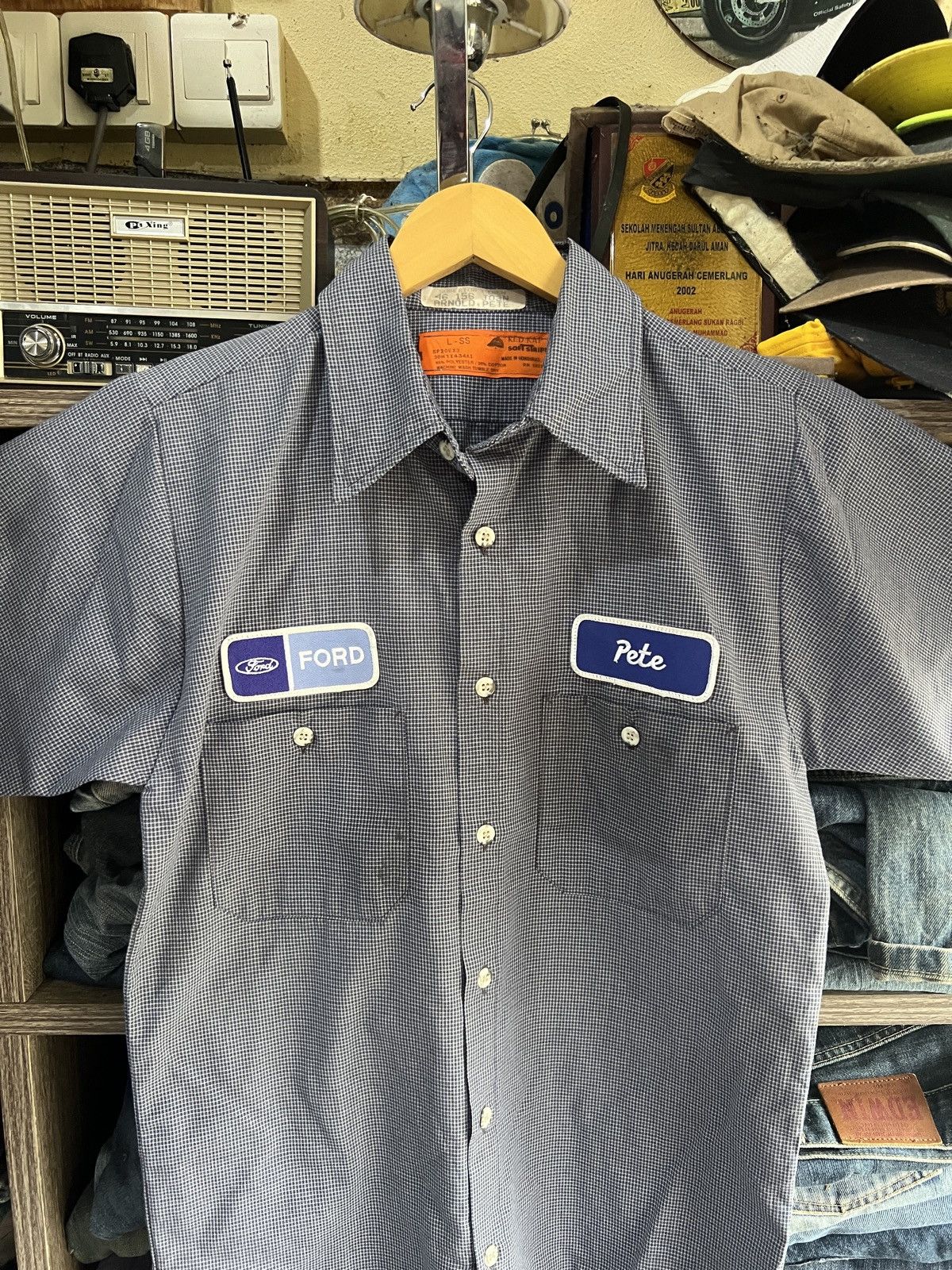 Red Kap 🔥Vintage Red Kap Ford Patches Shirt Size US S / EU 44-46 / 1 - 3 Thumbnail