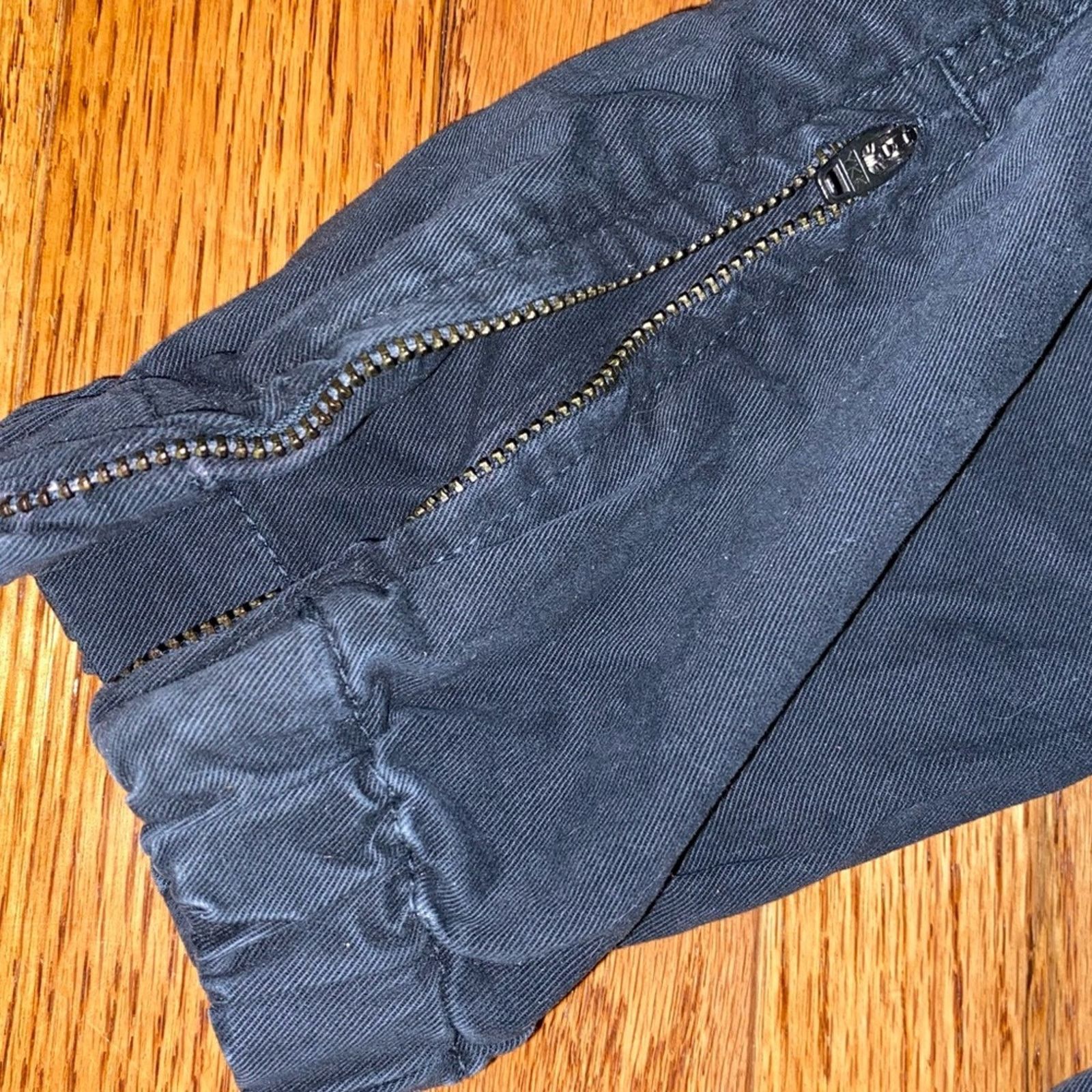 Nili Lotan Nili Lotan Cropped Military Pant Carbon Gray 00 EUC Size 24" / US 00 / IT 34 - 11 Thumbnail