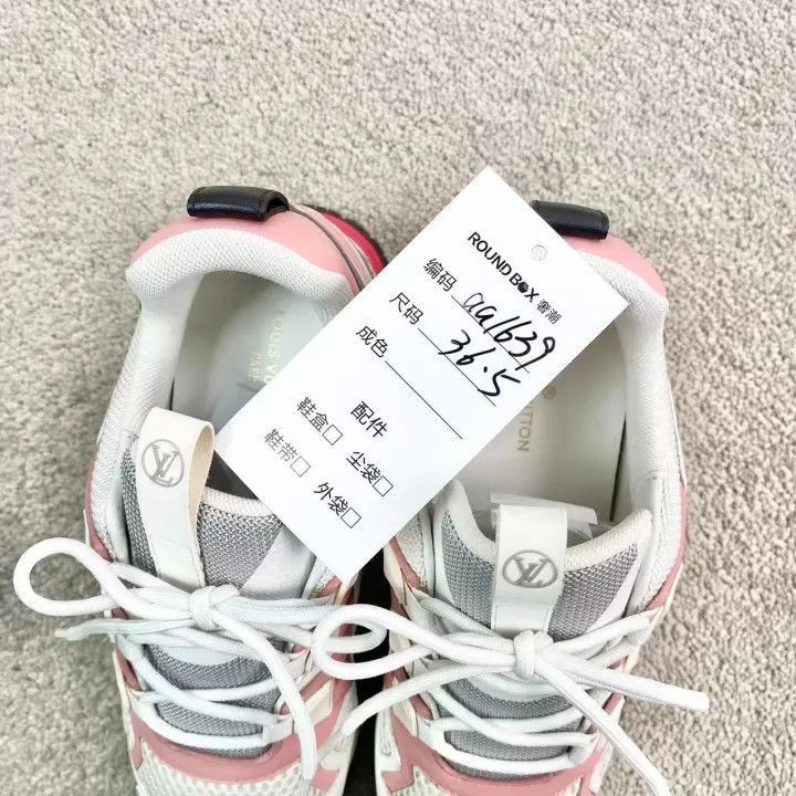 Louis Vuitton Louis Vuitton Mesh Casual Sneakers in White and Pink -2508 Size US 6.5 / EU 39-40 - 7 Thumbnail