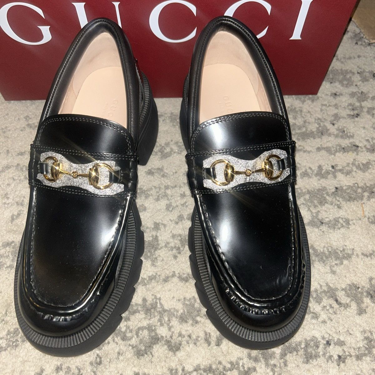 Gucci Gucci Horsebit Lug Sole Loafer Moccasin Leather Magnum Calf Size US 8 / IT 38 - 2 Thumbnail