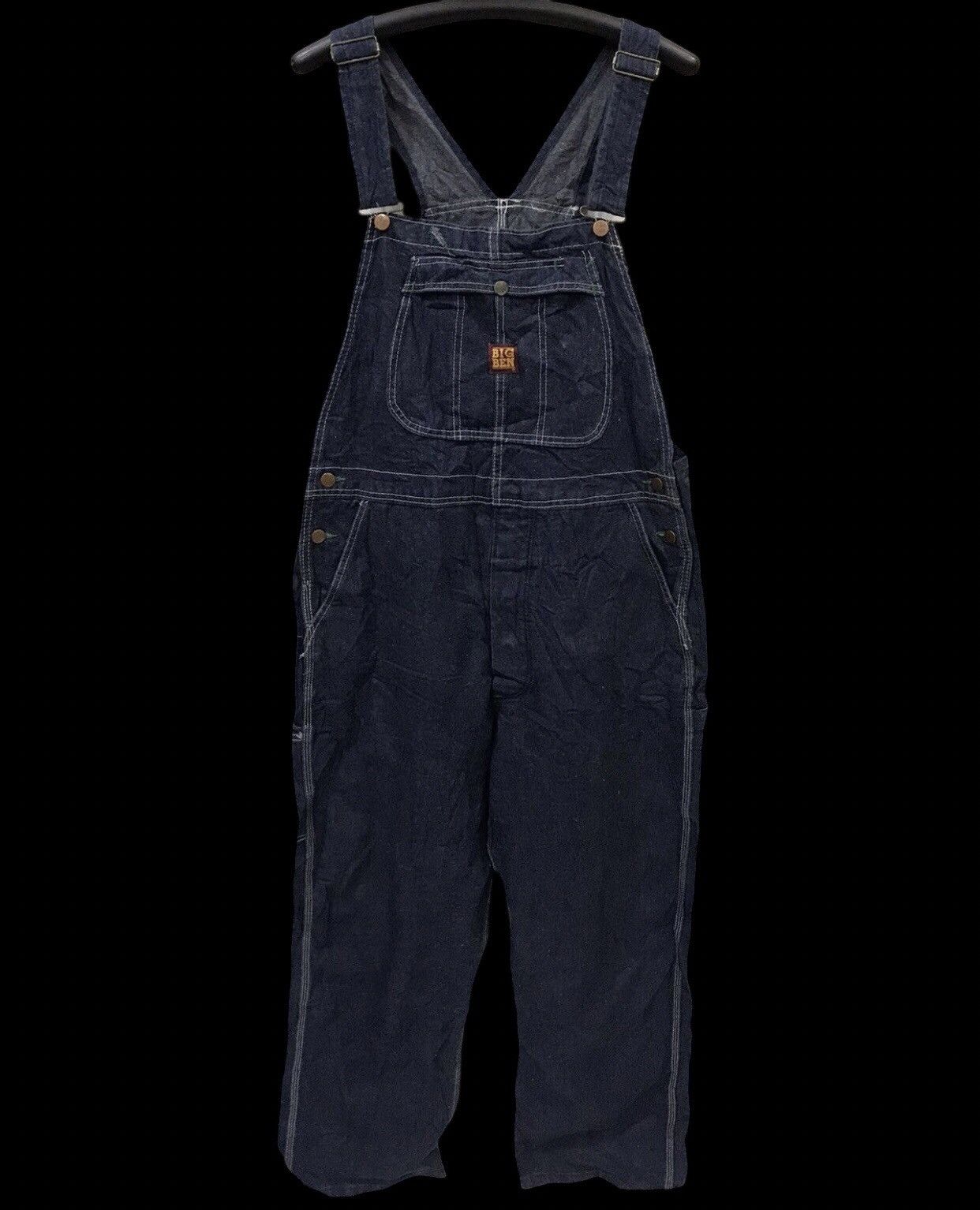 Japanese Brand 🔥For W35-w37🔥BIG BEN Denim Overall Size US 39 - 1 Thumbnail