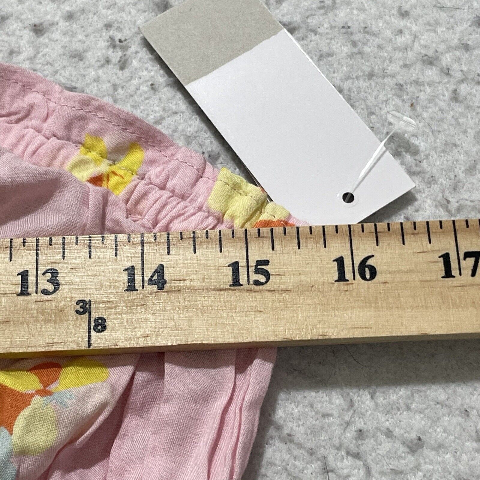 Nordstrom BP Tube Top Pink Multi Textile Floral Smocked Strapless Size M / US 6-8 / IT 42-44 - 5 Thumbnail