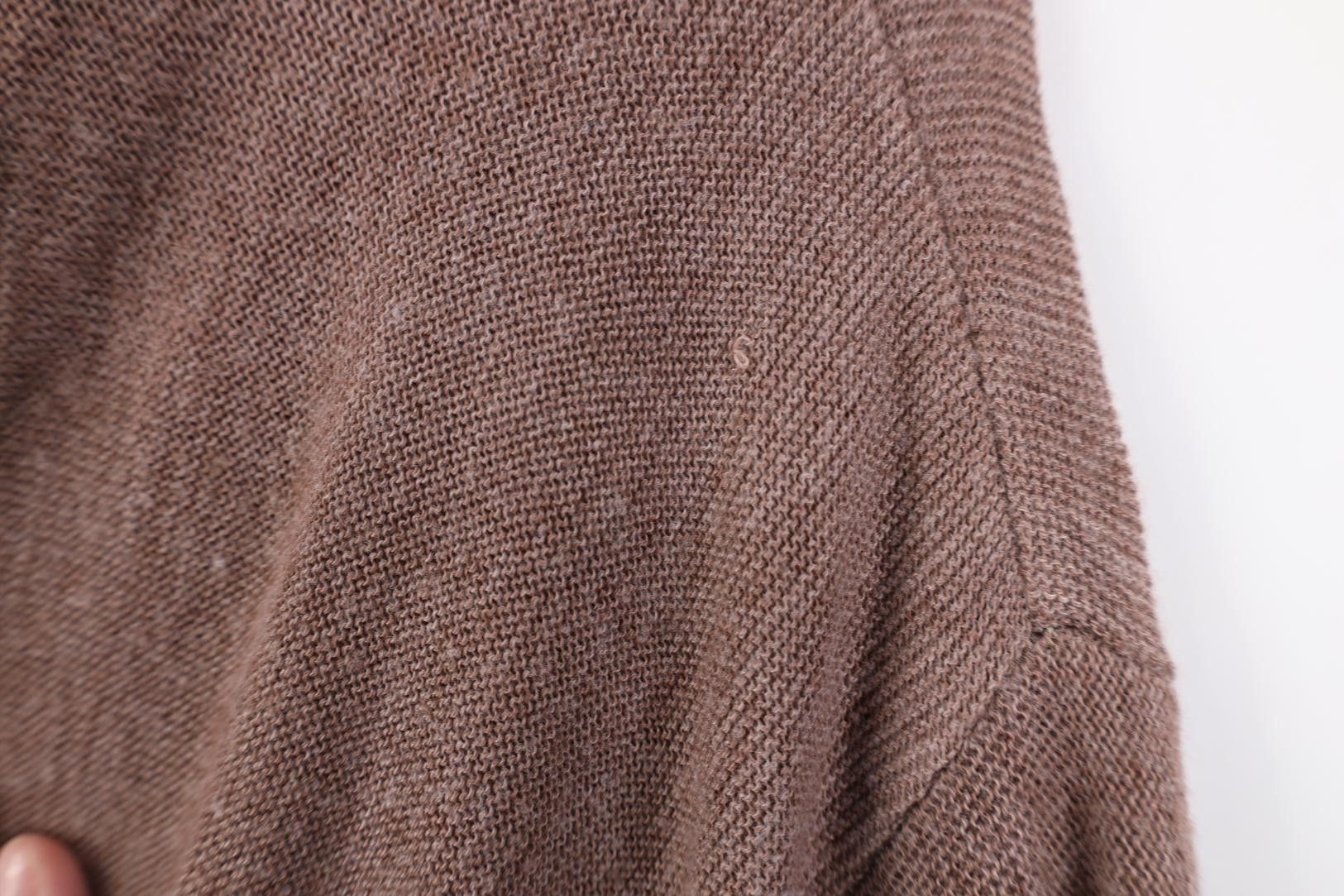 Vintage Vintage 60s Streetwear Cobain Knit Cardigan Sweater Brown Size US M / EU 48-50 / 2 - 7 Thumbnail
